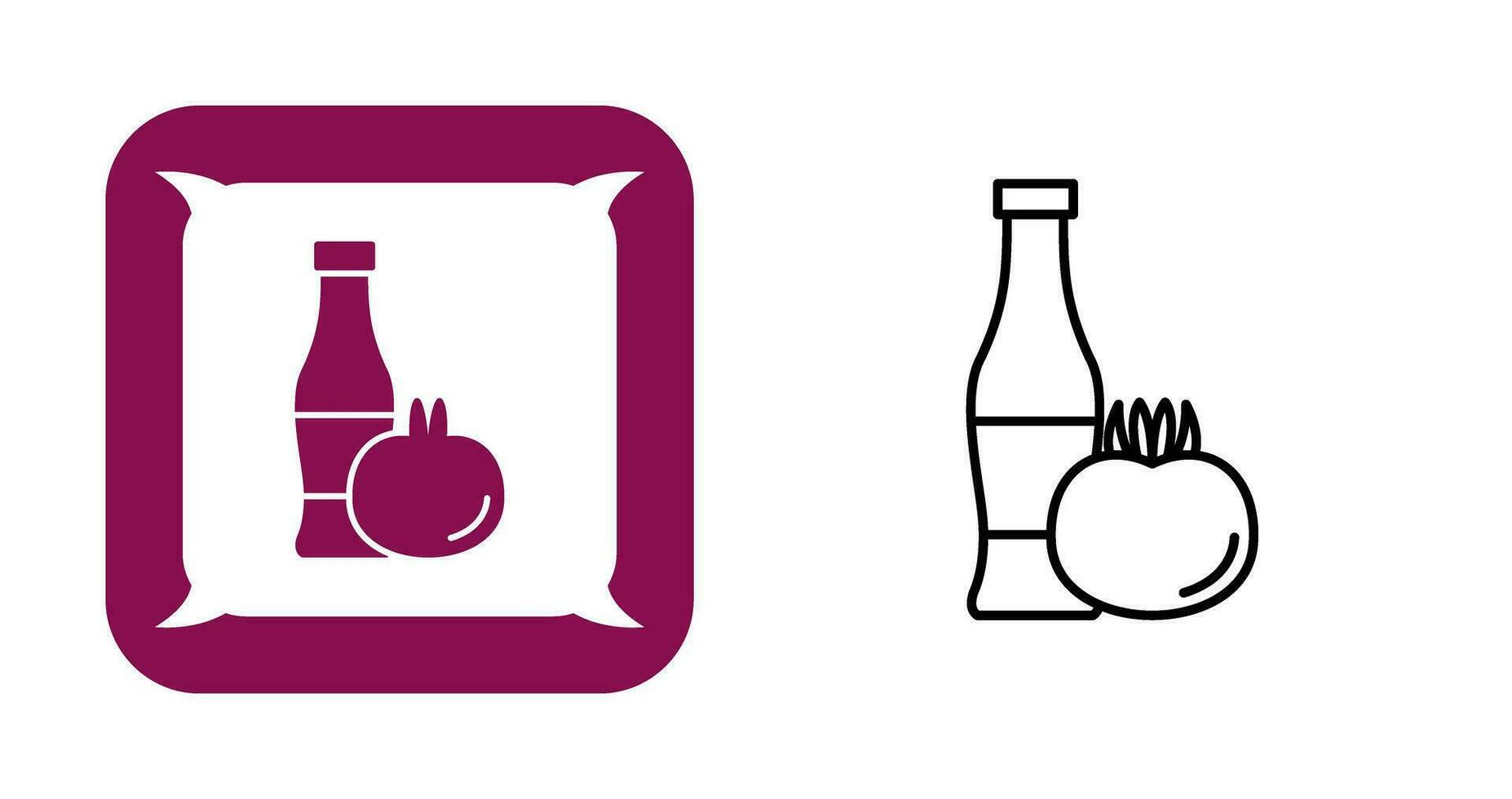 Tomato ketchup Vector Icon