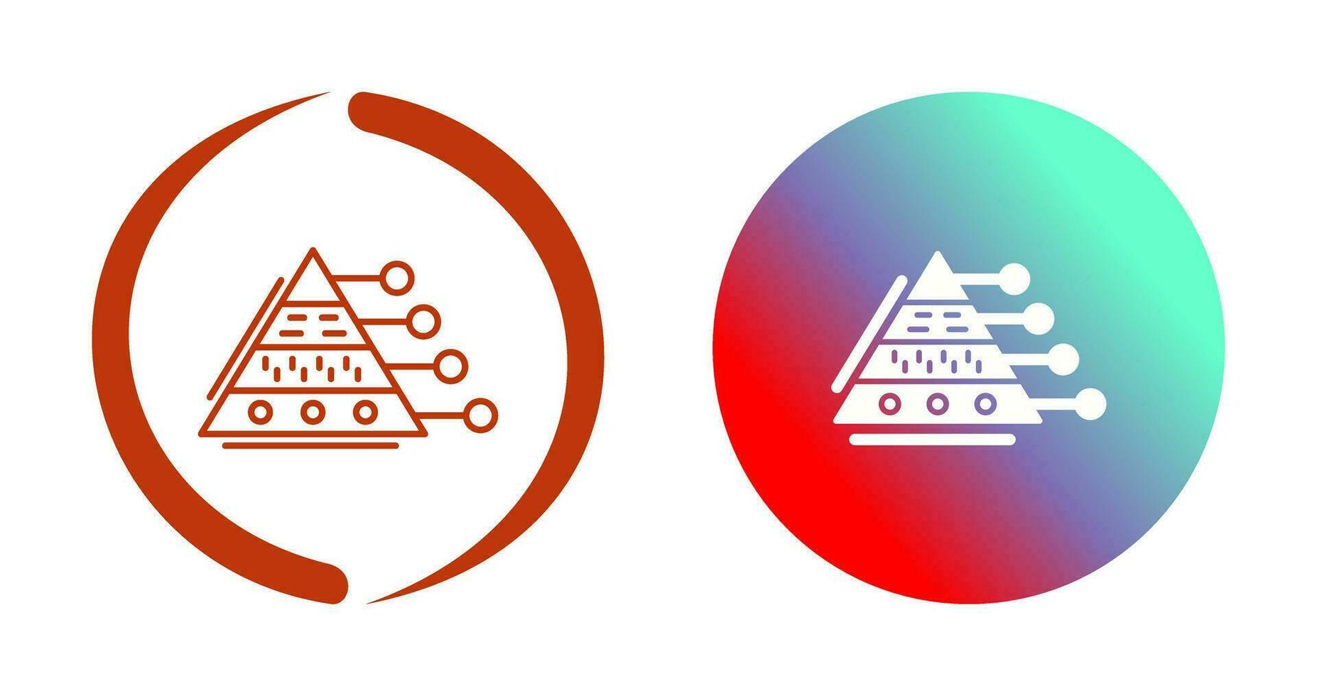 Pyramid Graph Vector Icon