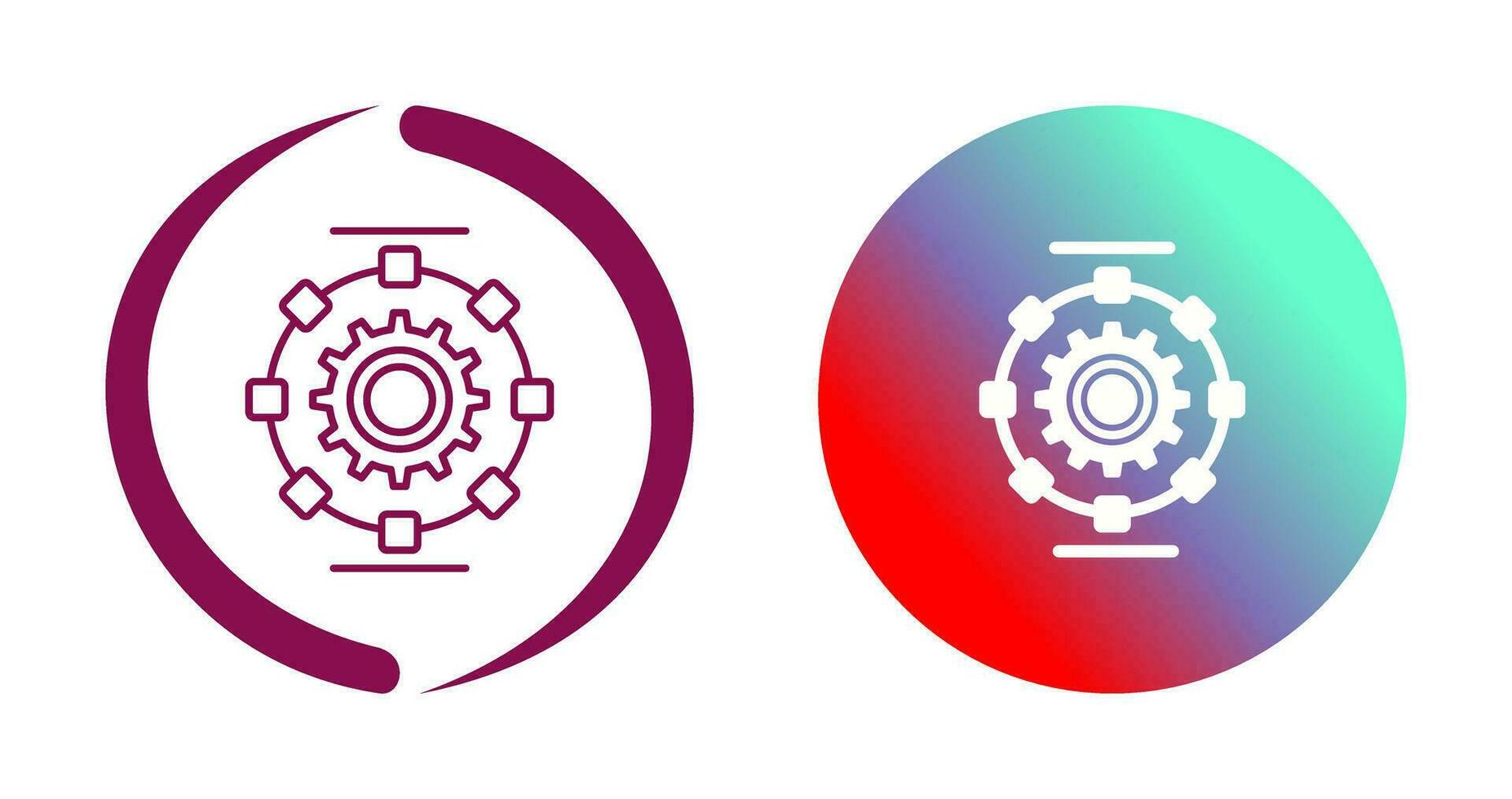 Automated Process Vector Icon