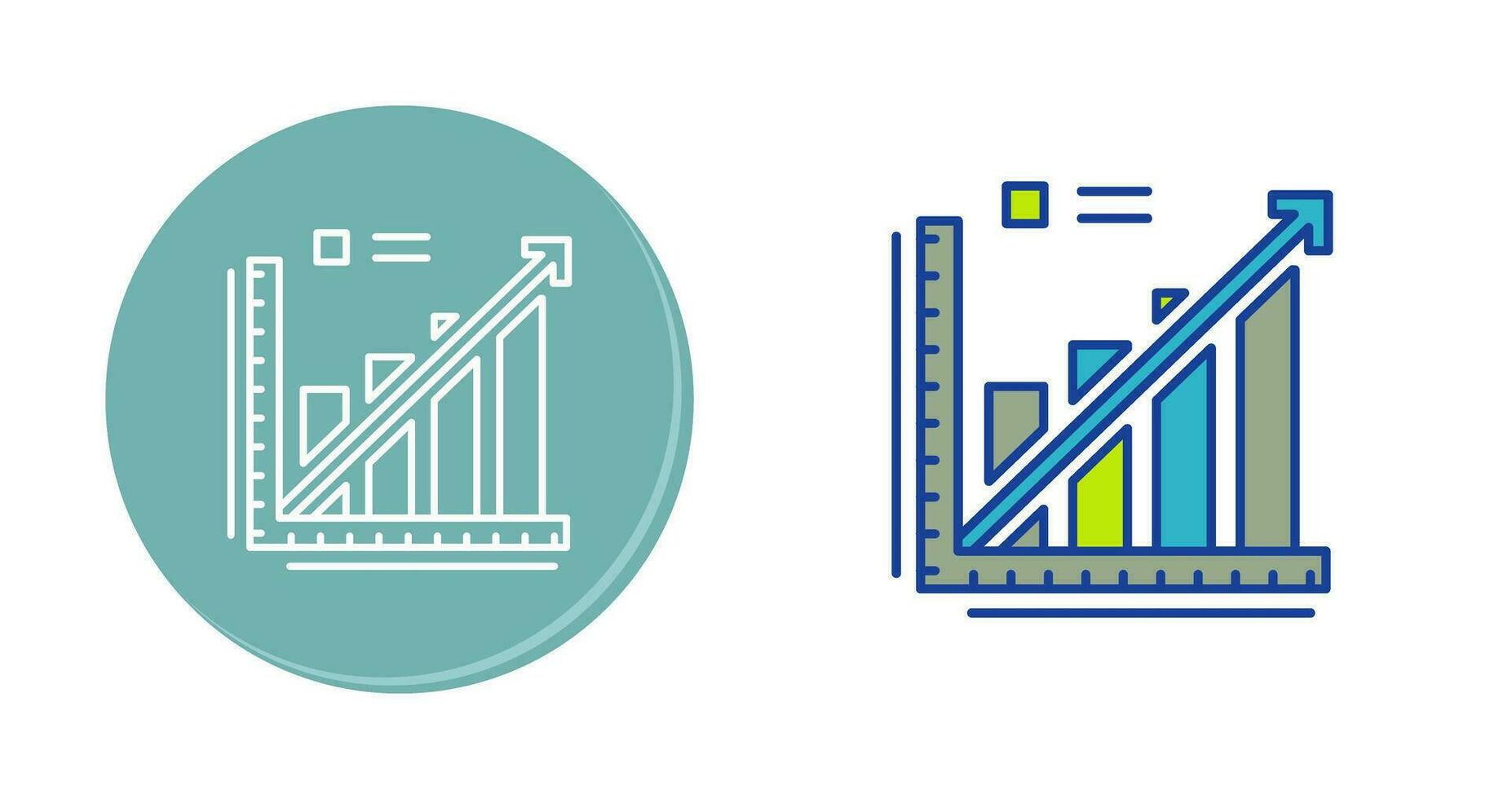 Line Graph Vector Icon