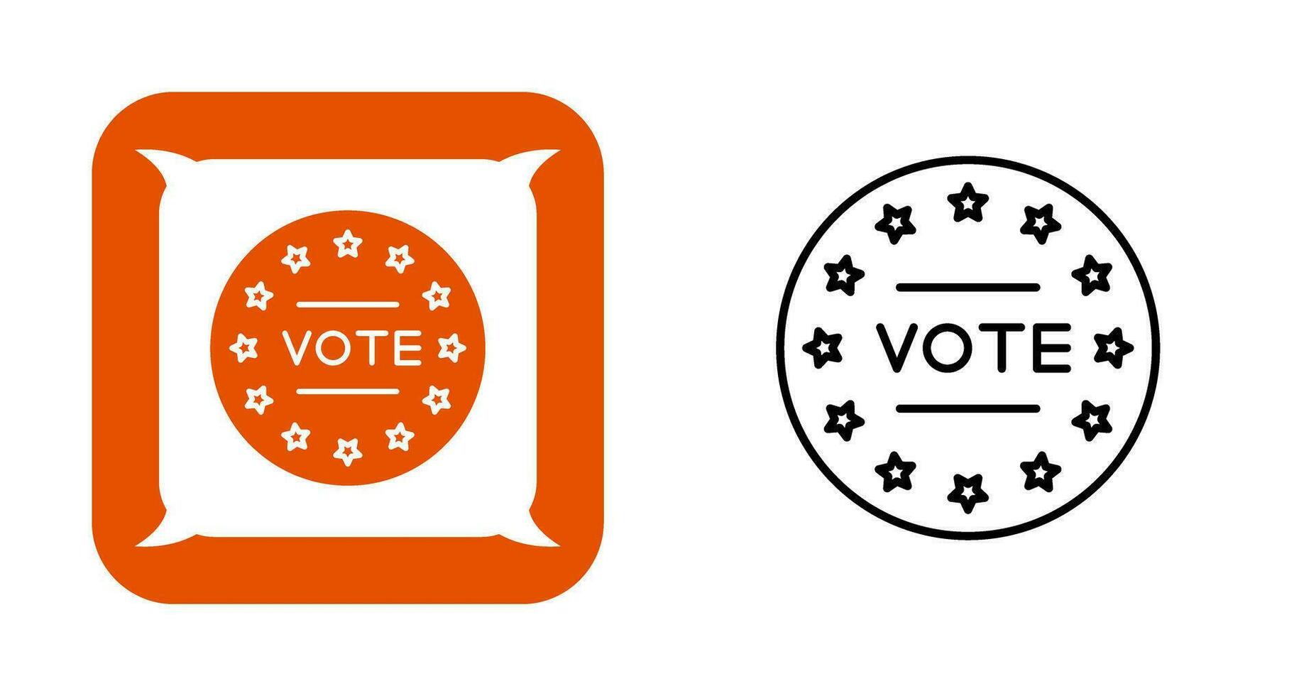 icono de vector de voto