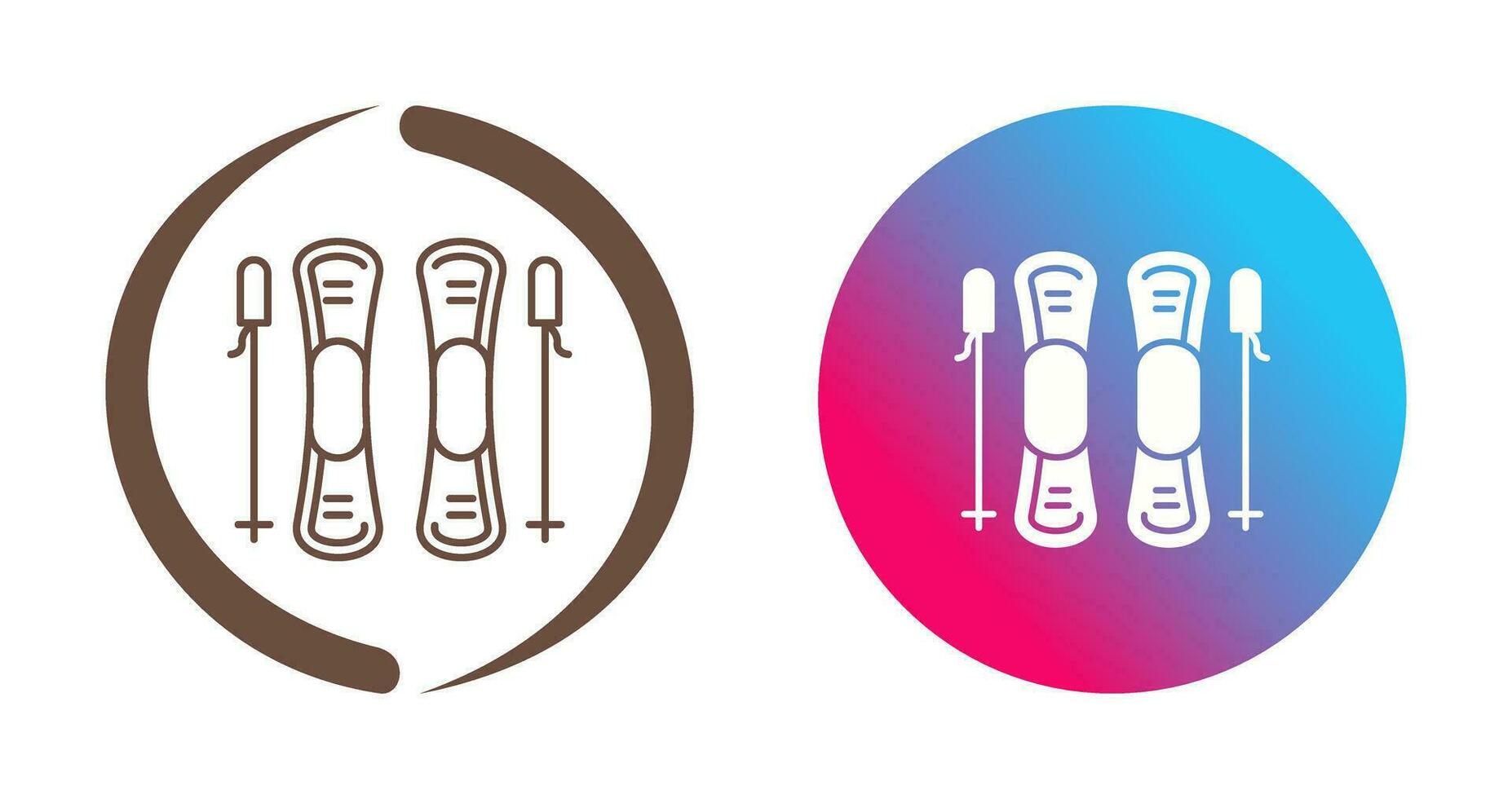 Ski Vector Icon