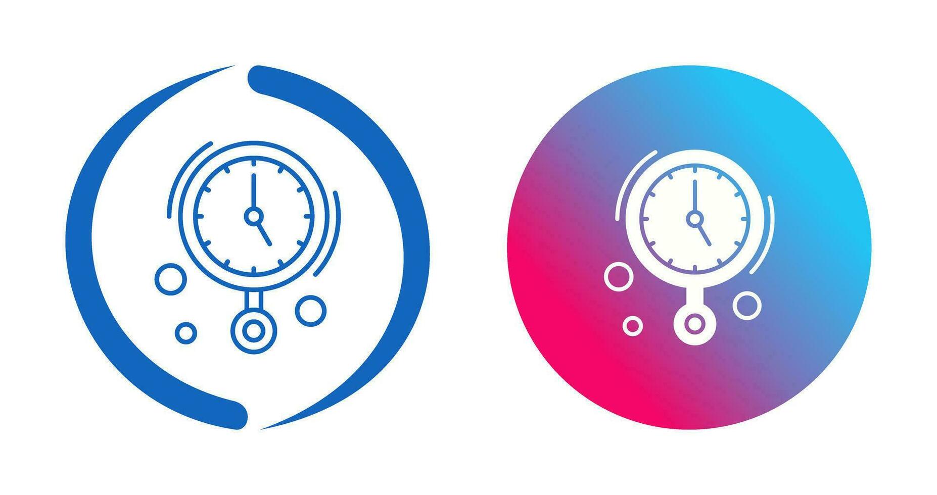 Wall Clock Vector Icon