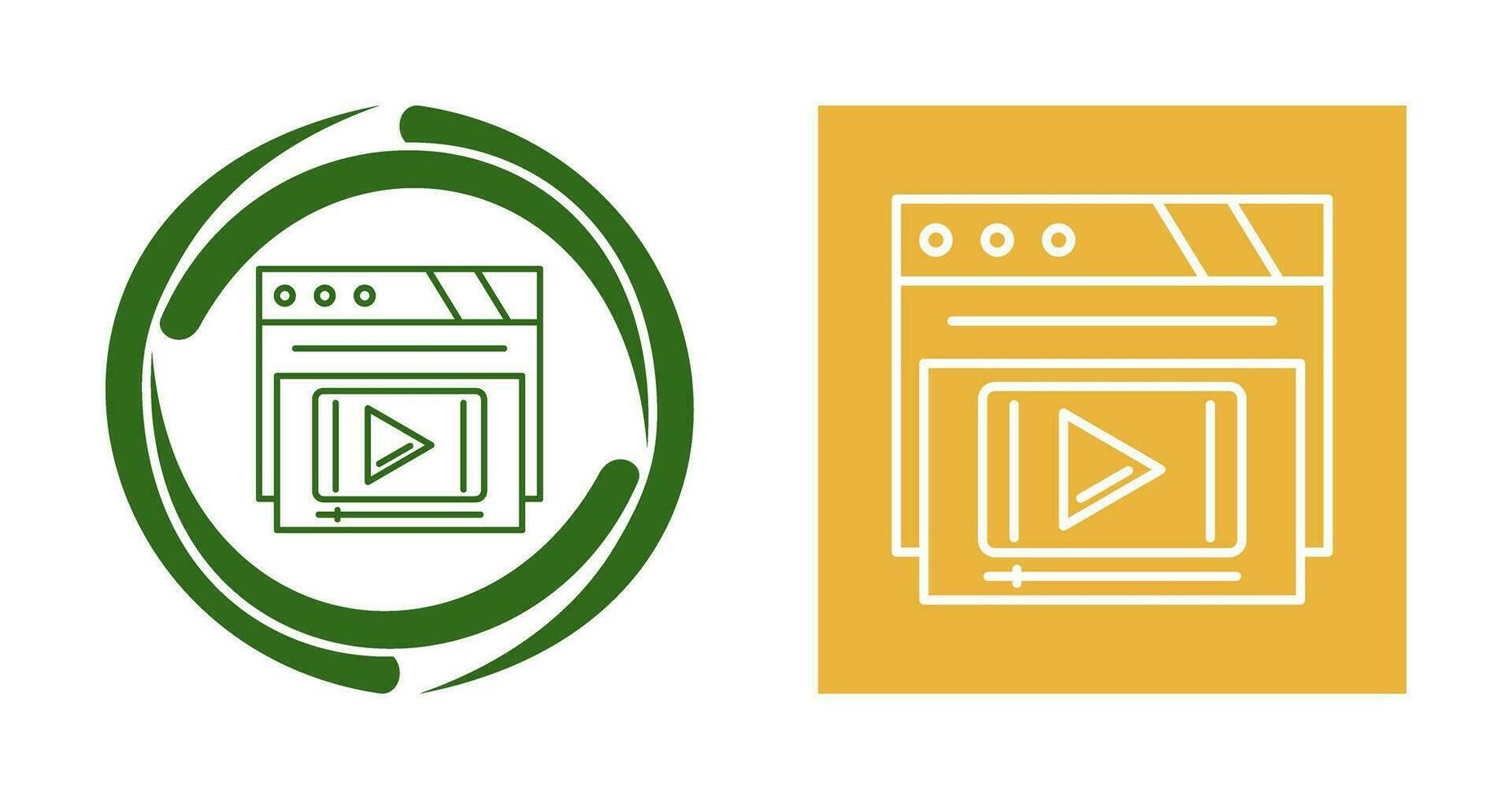 Video Player Vector Icon