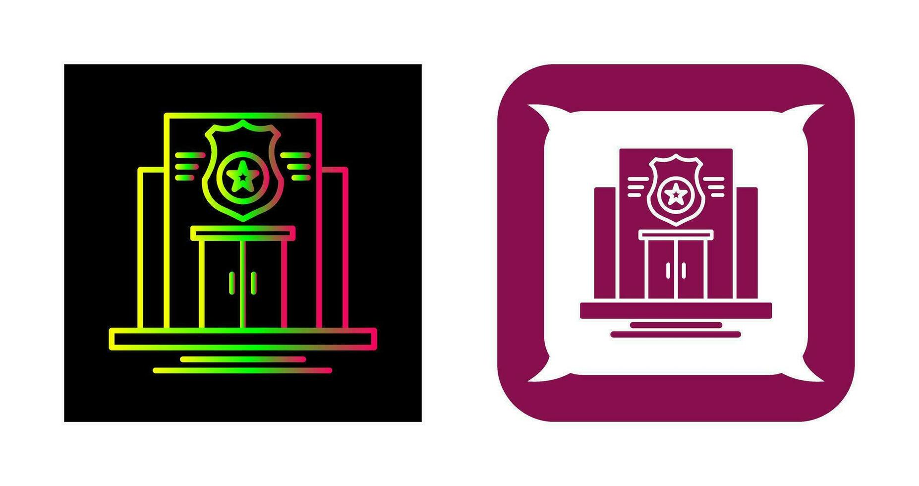 Police Station Vector Icon