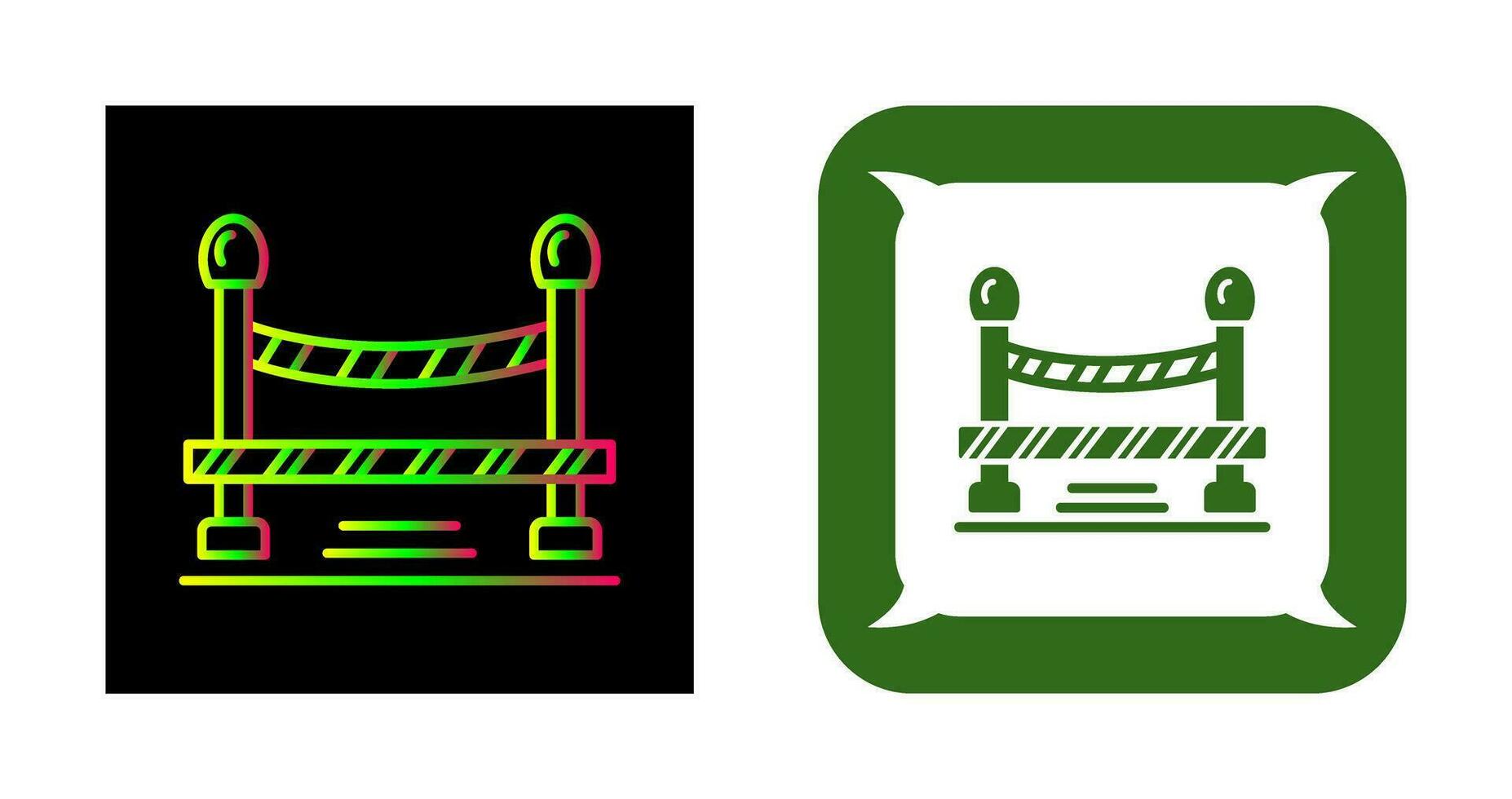 Do Not Cross Line Vector Icon