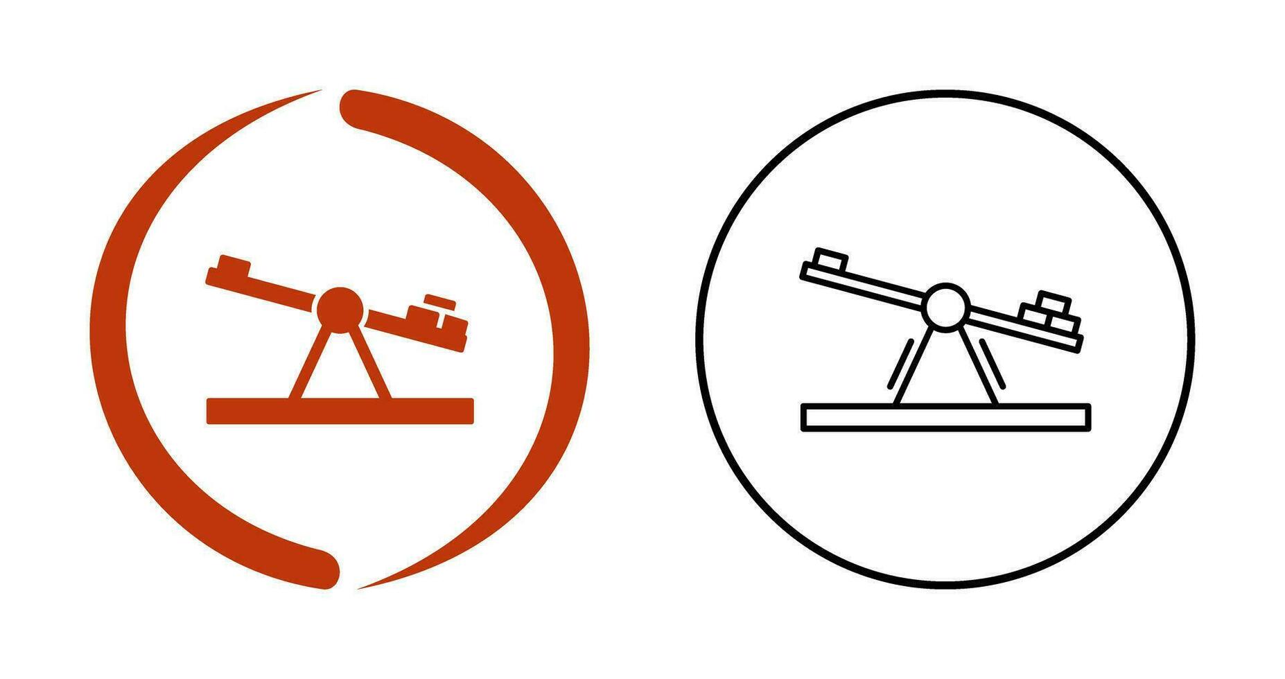 Seesaw Vector Icon