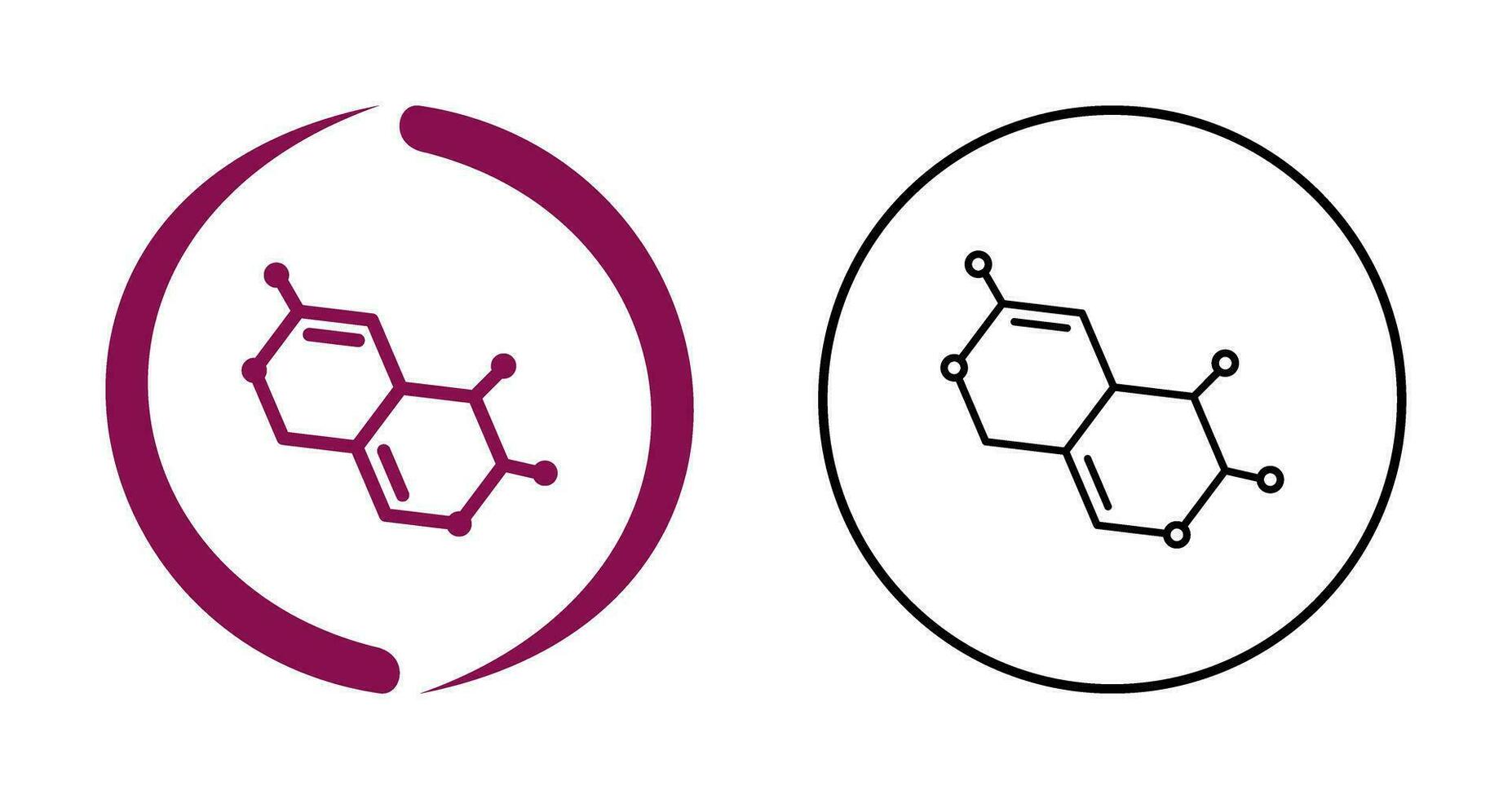 icono de vector de molécula