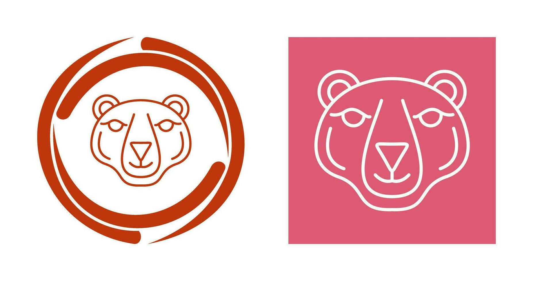 icono de vector de oso polar