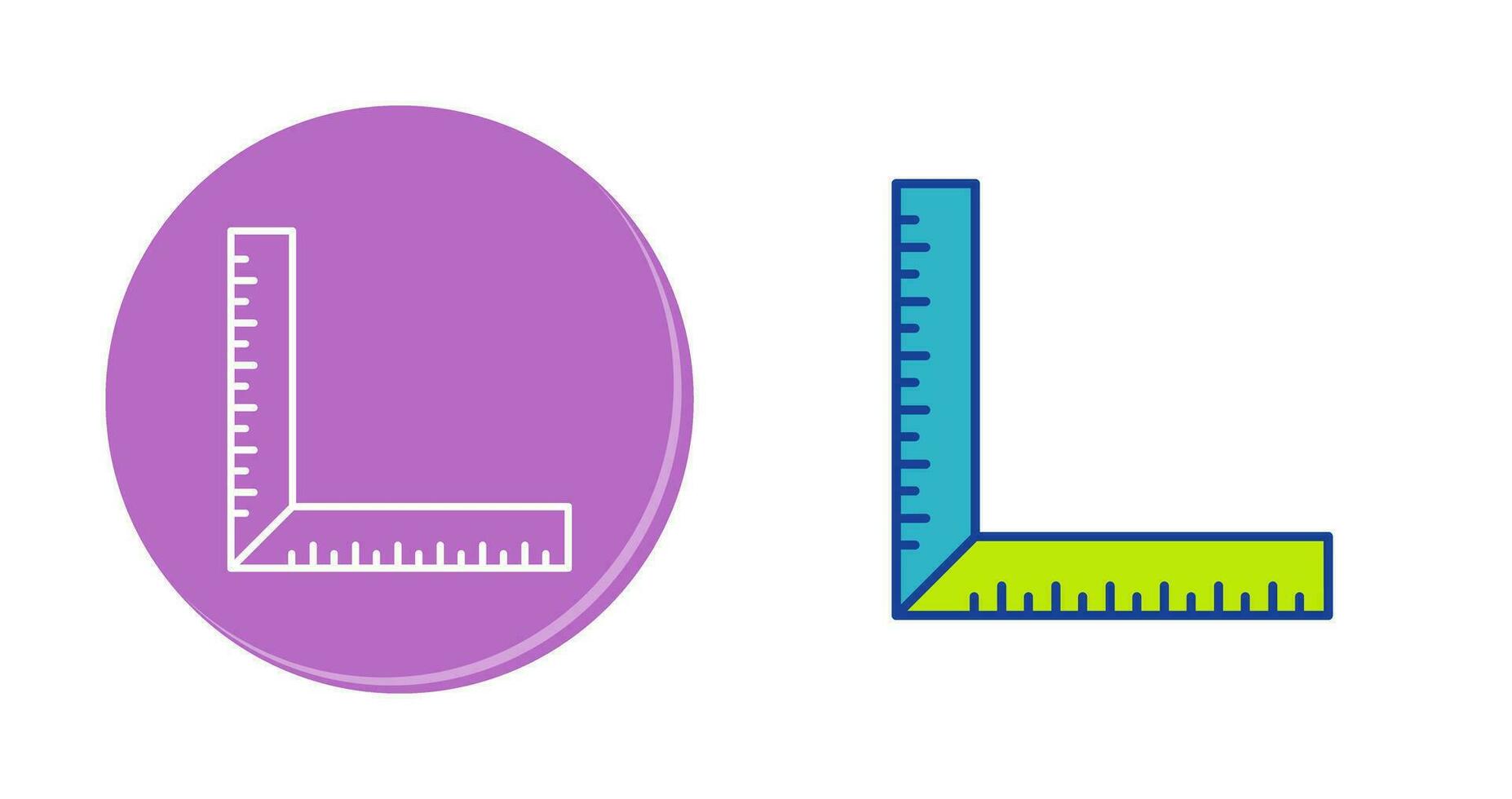 square Ruler Vector Icon