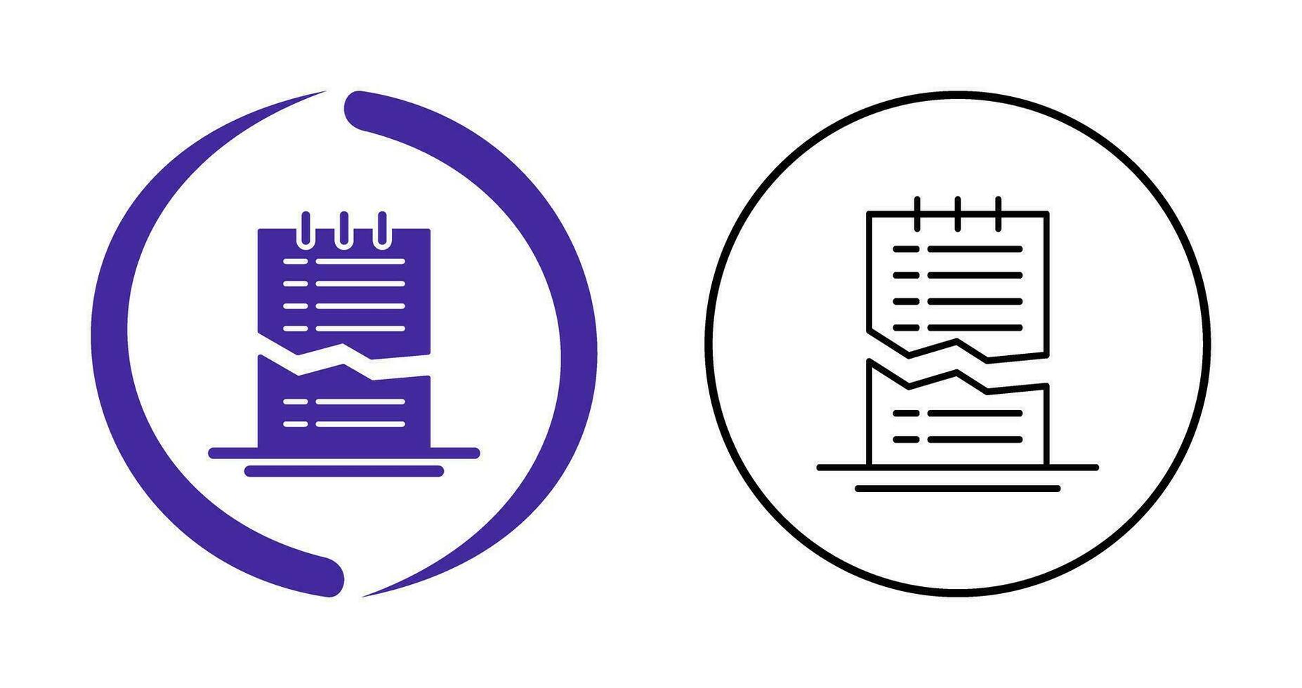 Corrupted List Vector Icon