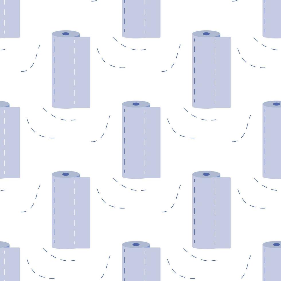 Seamless pattern towel in roll, napkins, for cleaning vector