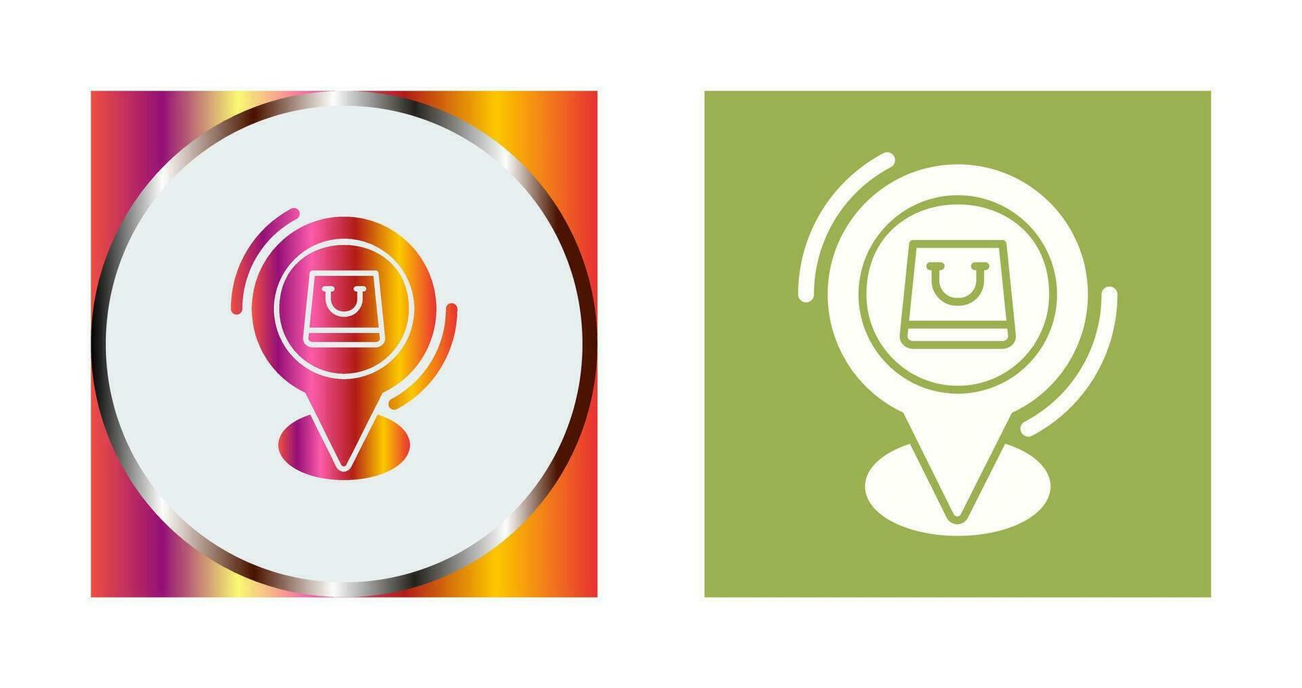 Shop Location Vector Icon