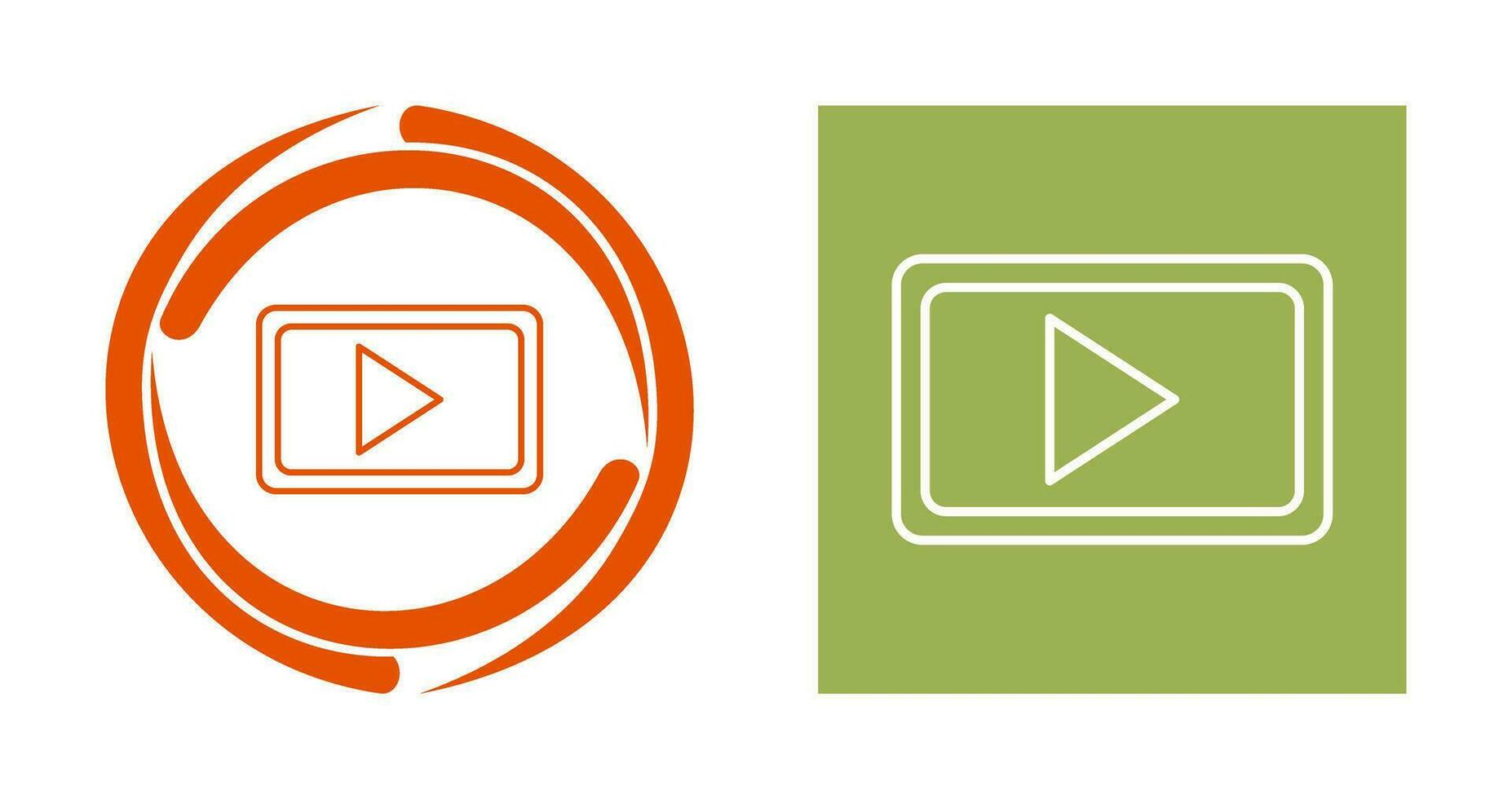 Unique Video Communication Vector Icon