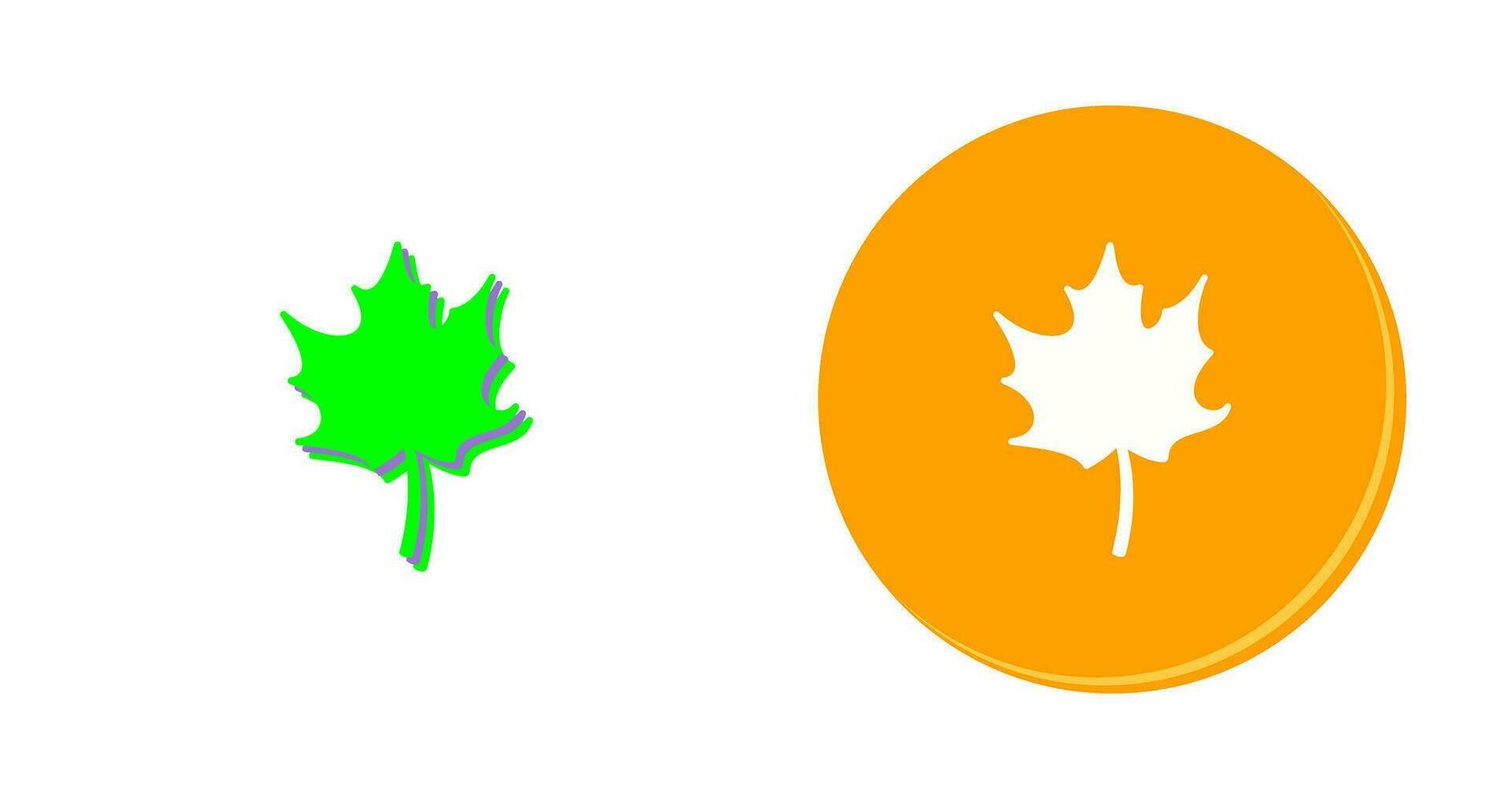 Autumn Leaf Vector Icon