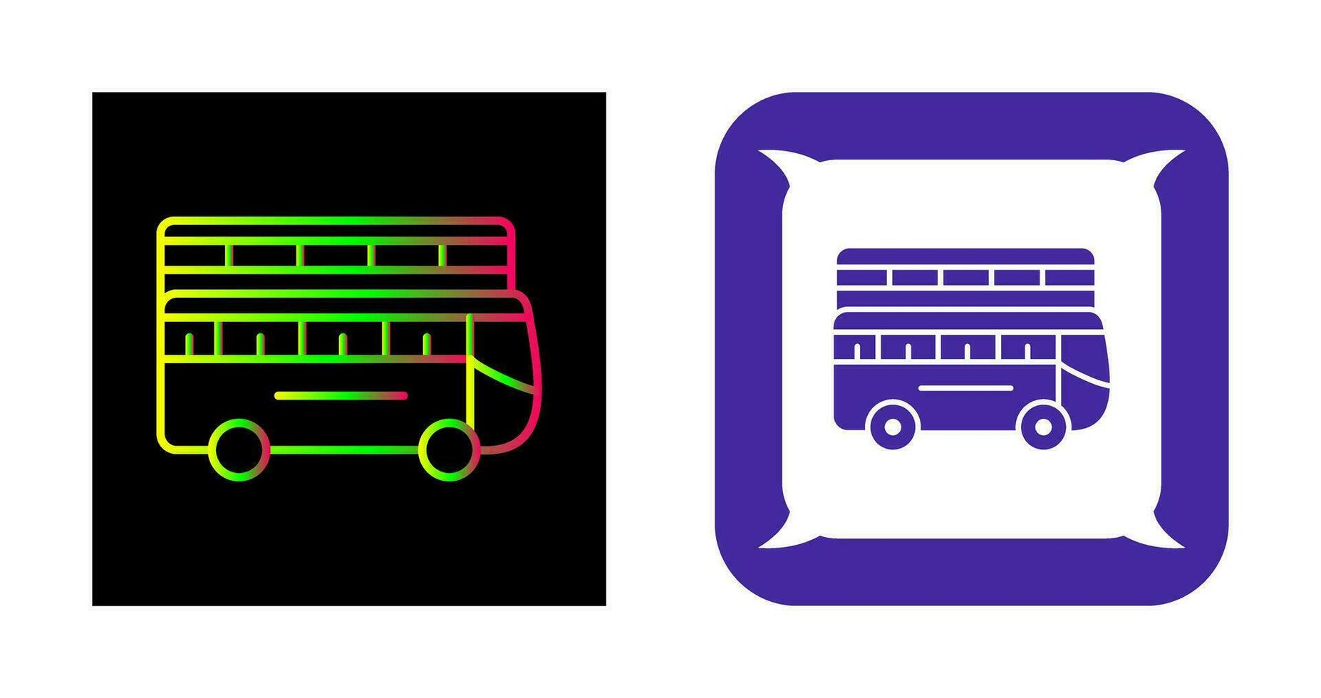 Double Bus Vector Icon