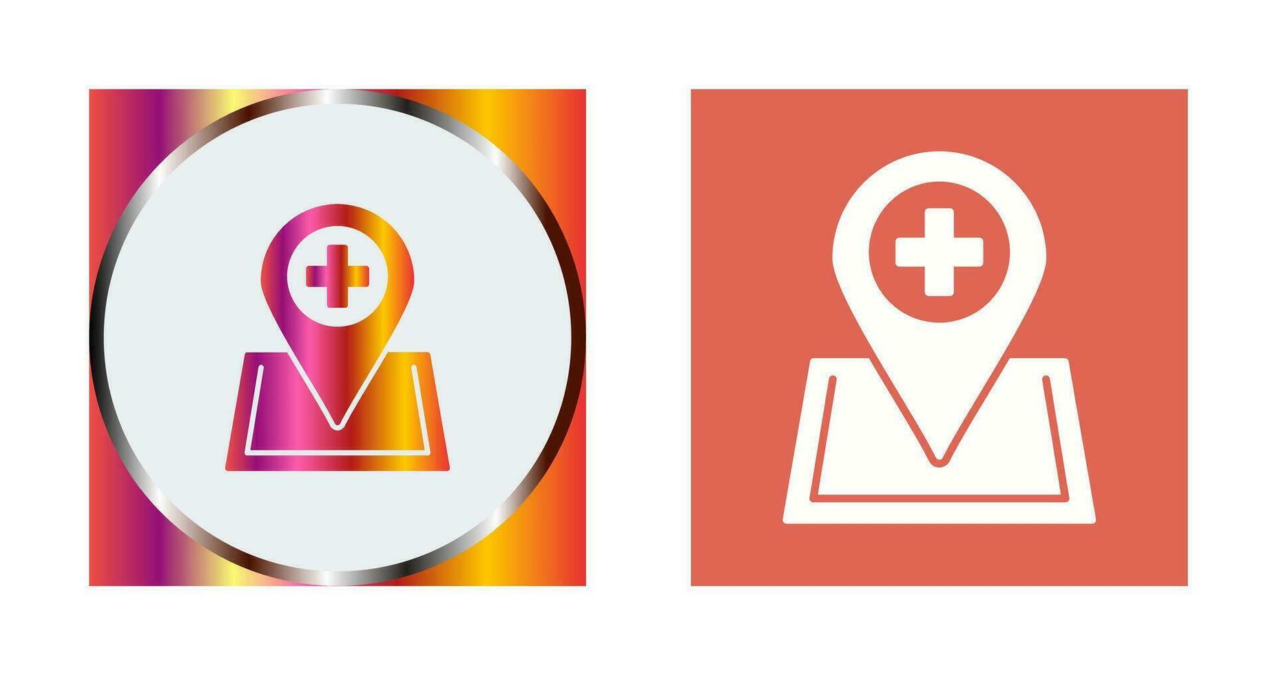 Location hospital Vector Icon