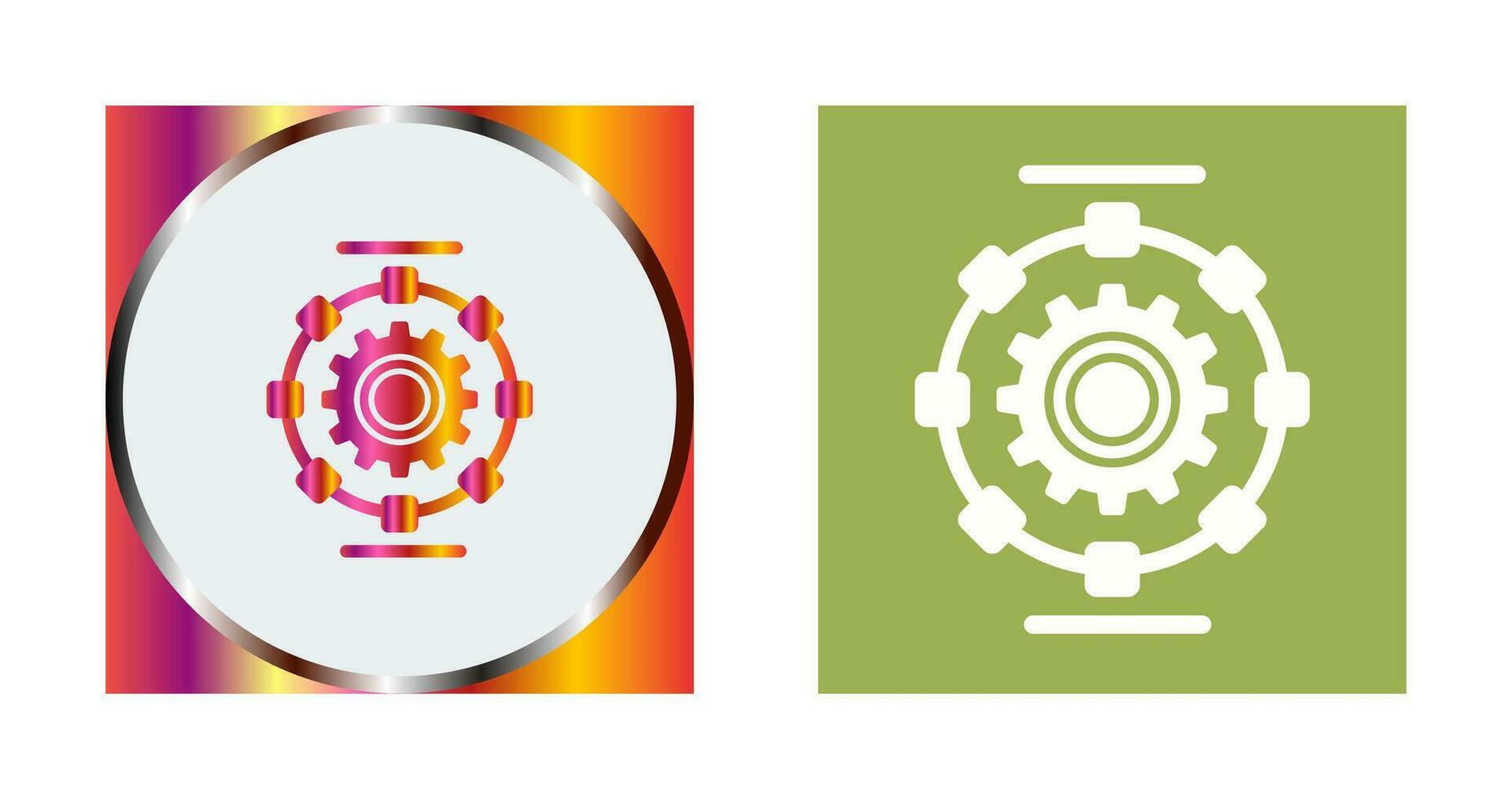 Automated Process Vector Icon