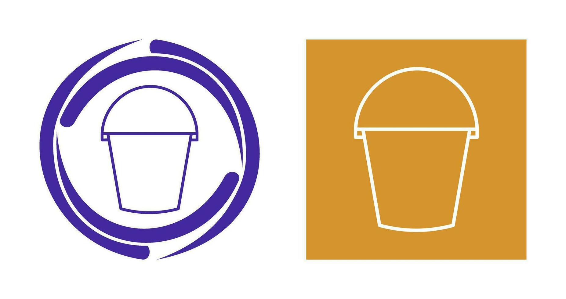 Water Bucket Vector Icon