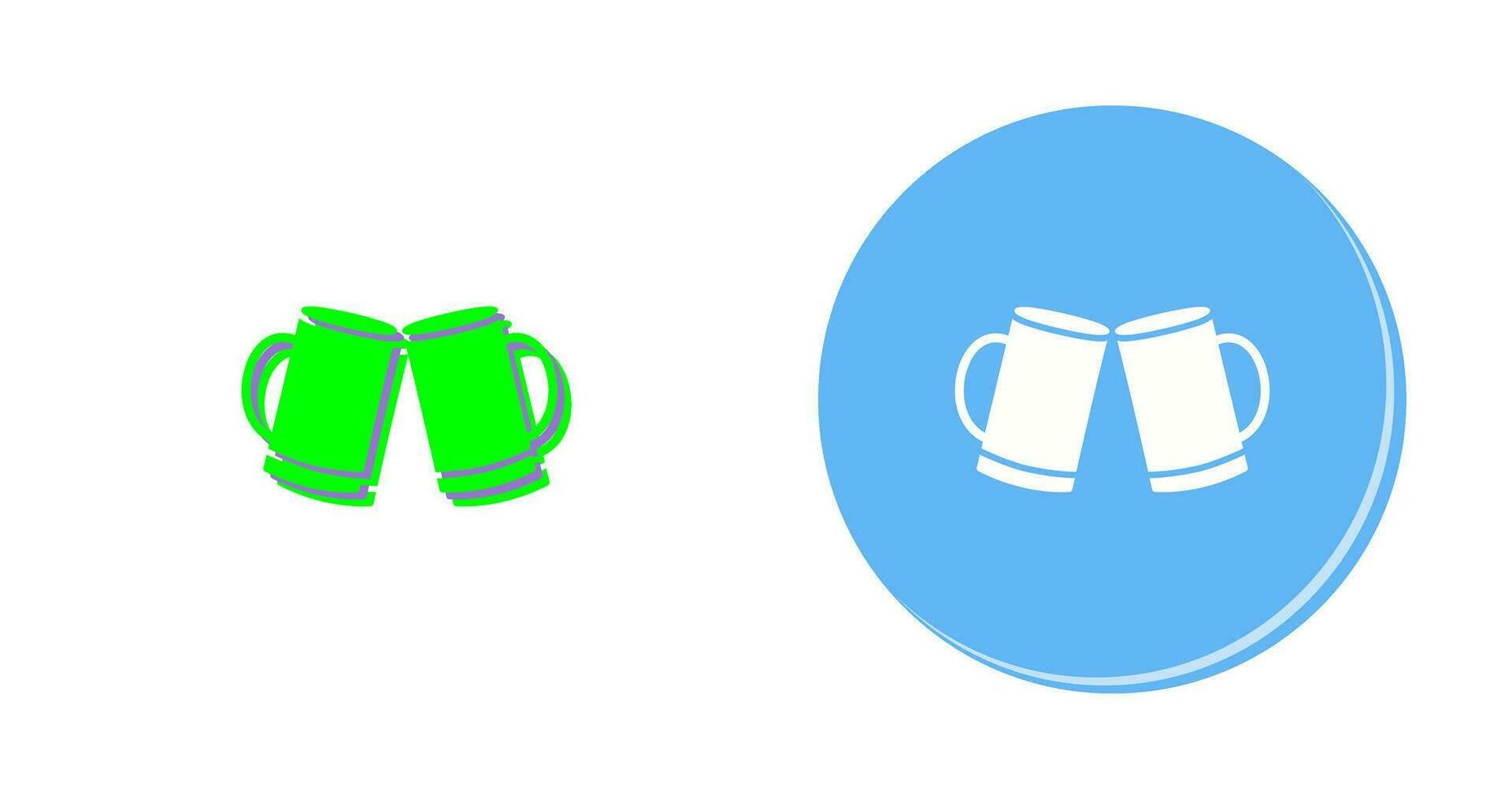 Beers Toasting Vector Icon
