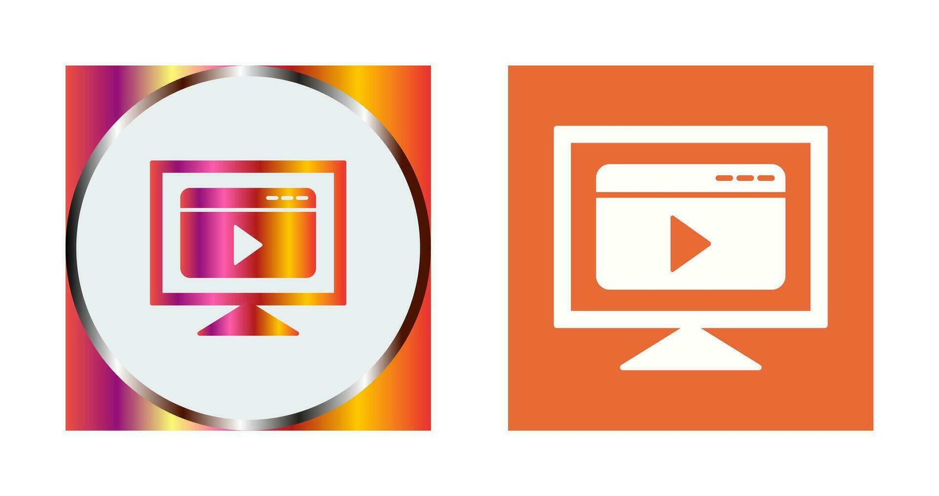 Video Streaming Vector Icon