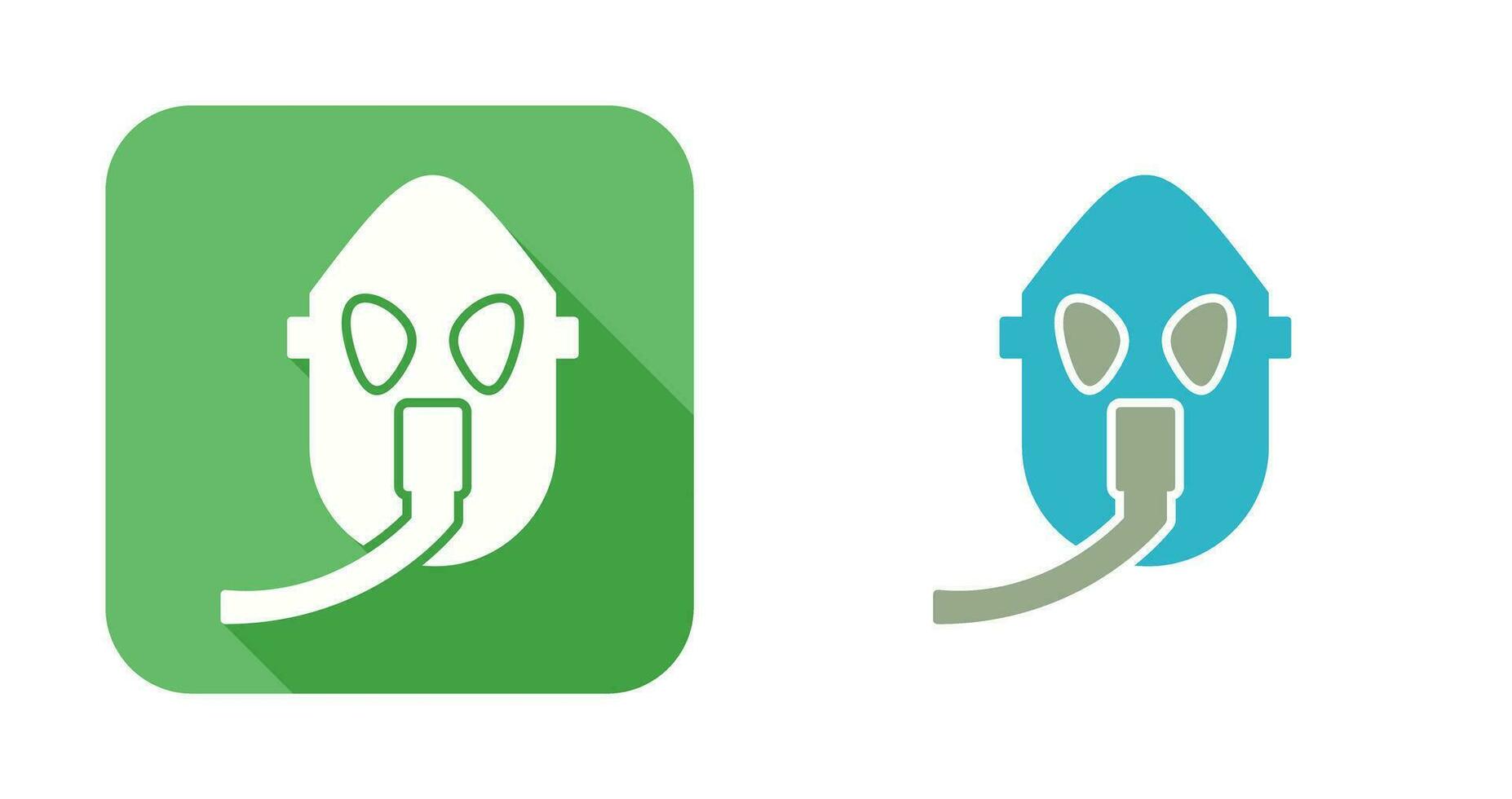 Unique Oxygen Mask Vector Icon