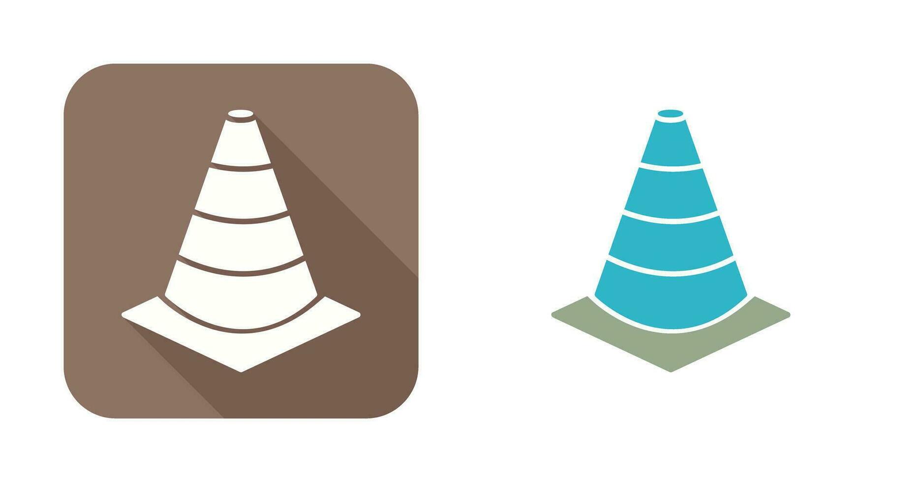 Unique Cone Vector Icon