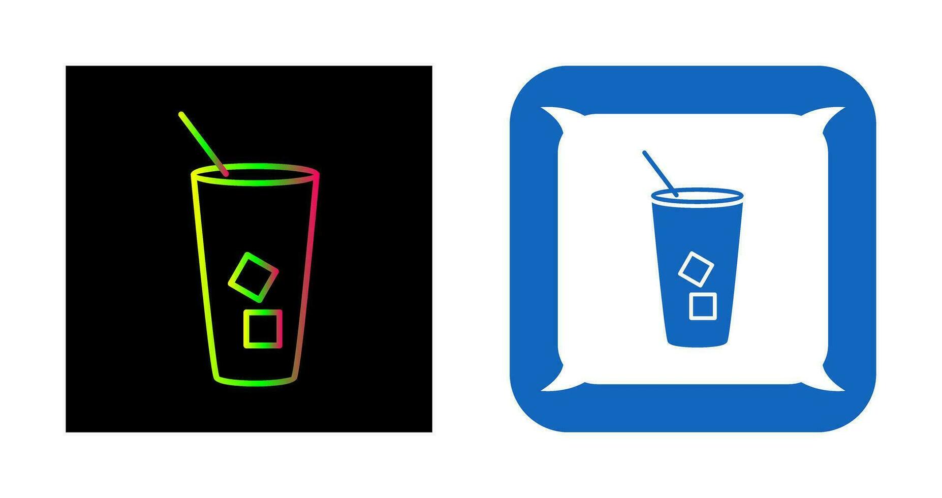 Iced Coffee Vector Icon