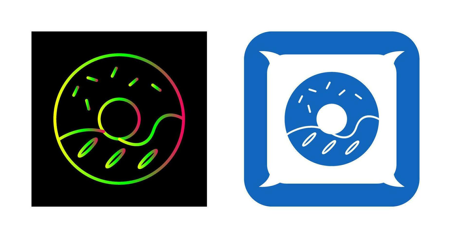 Cream Doughnut Vector Icon