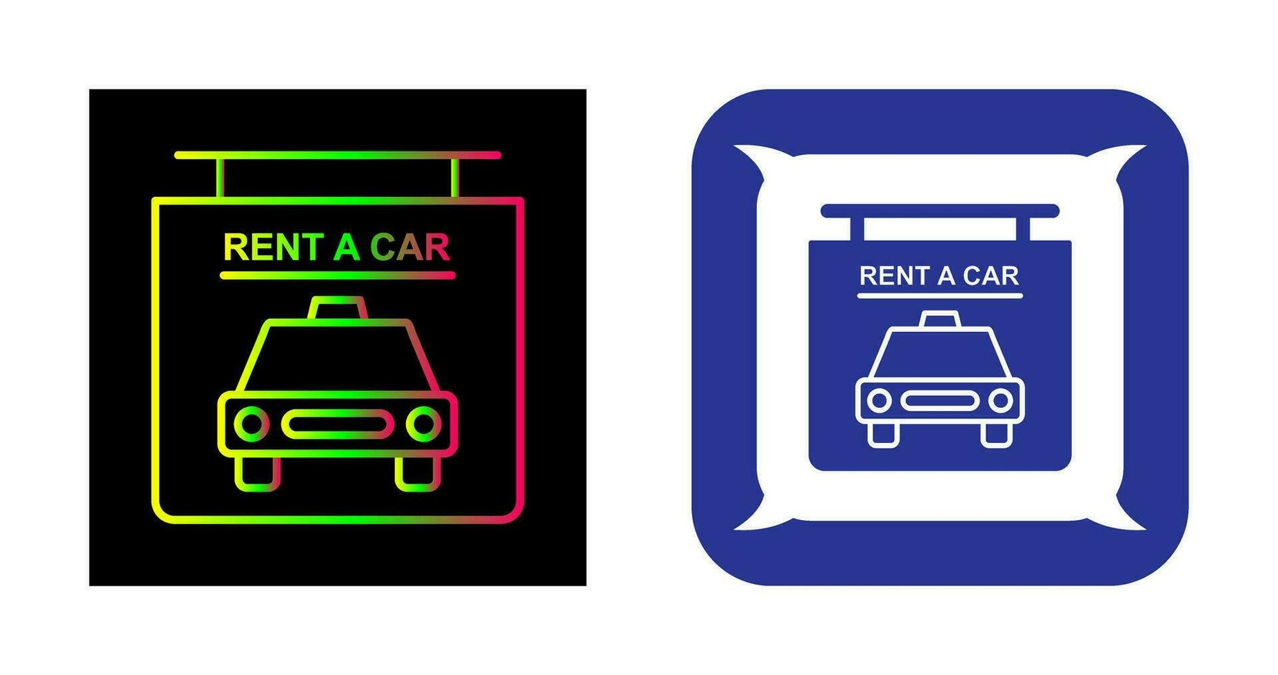 Rent a Car Vector Icon