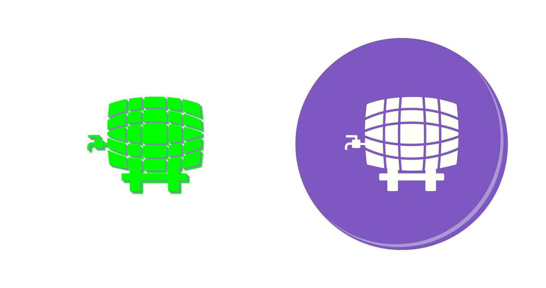 Barrel with Tap Vector Icon
