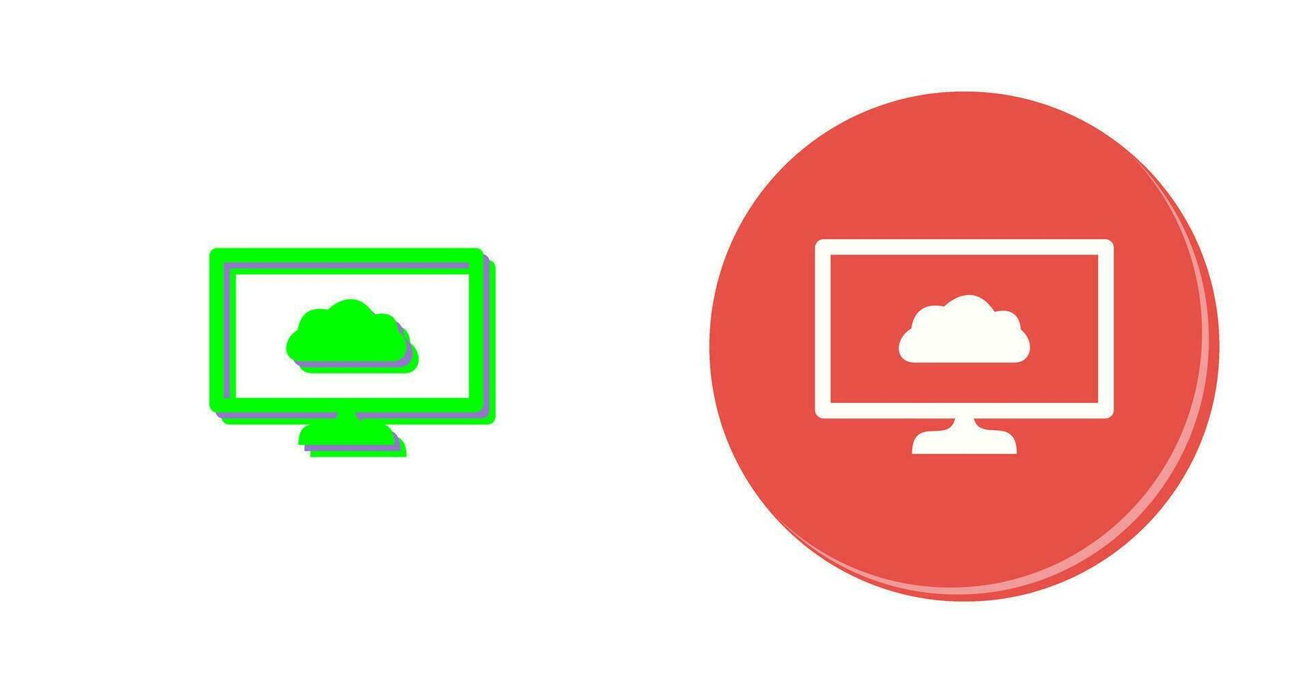 Unique Cloud System Vector Icon