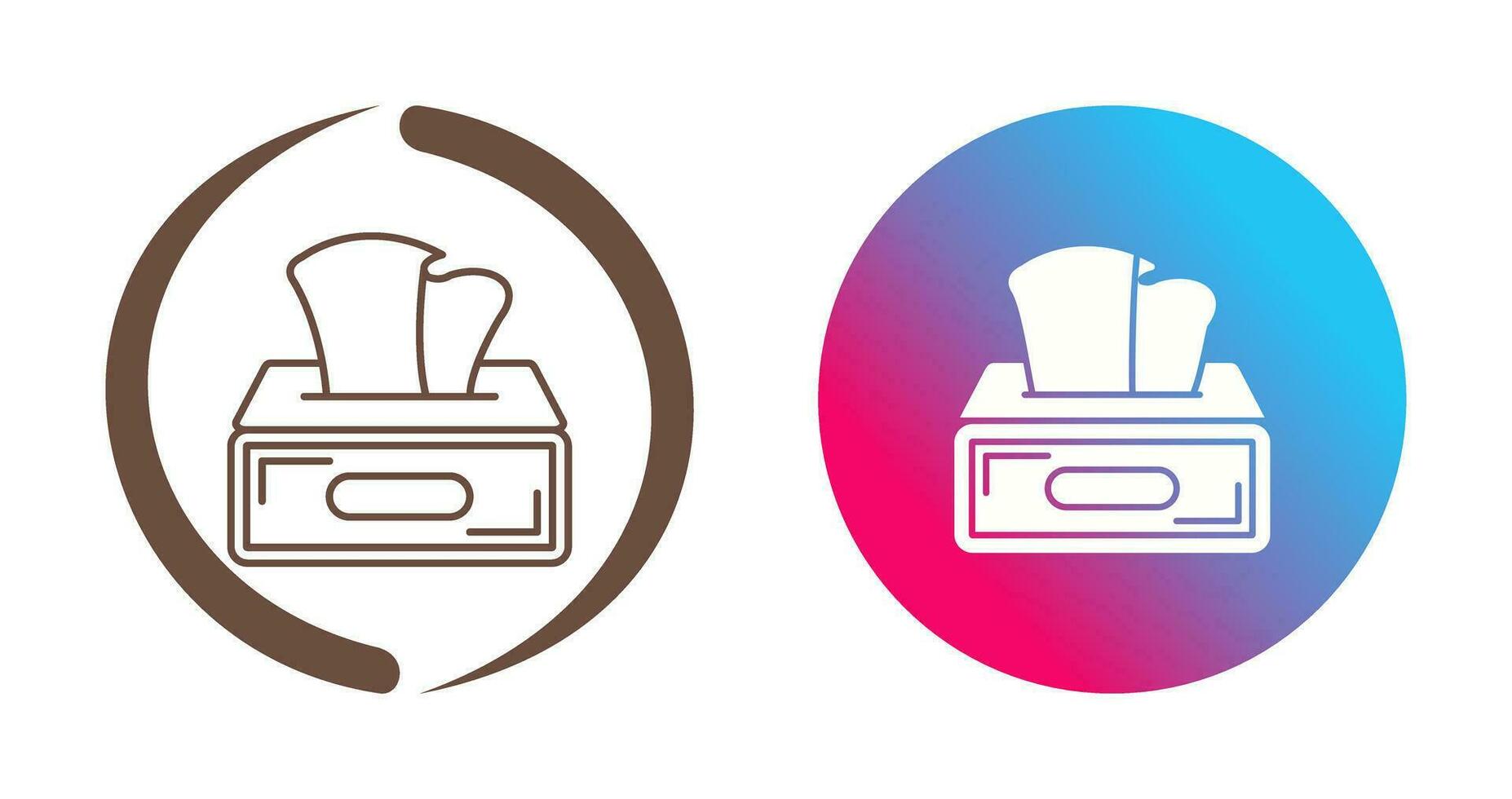 Tissue Box Vector Icon