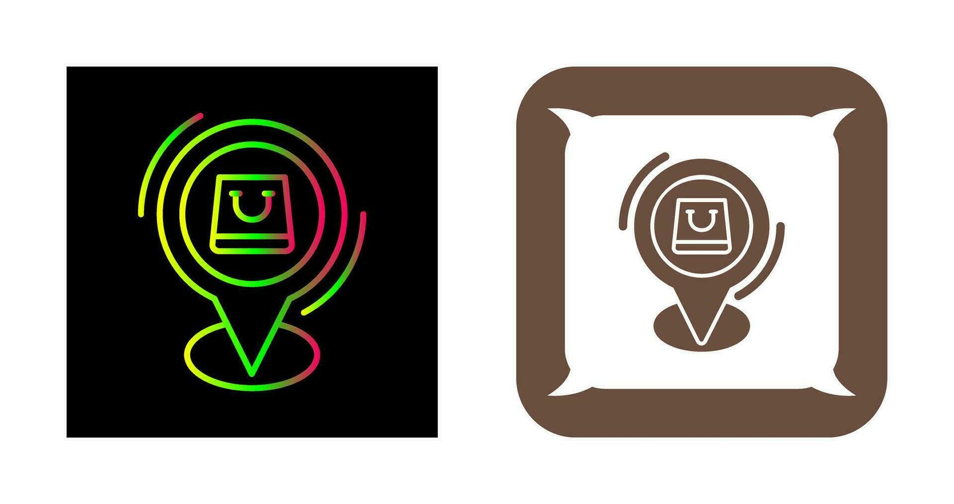 Shop Location Vector Icon