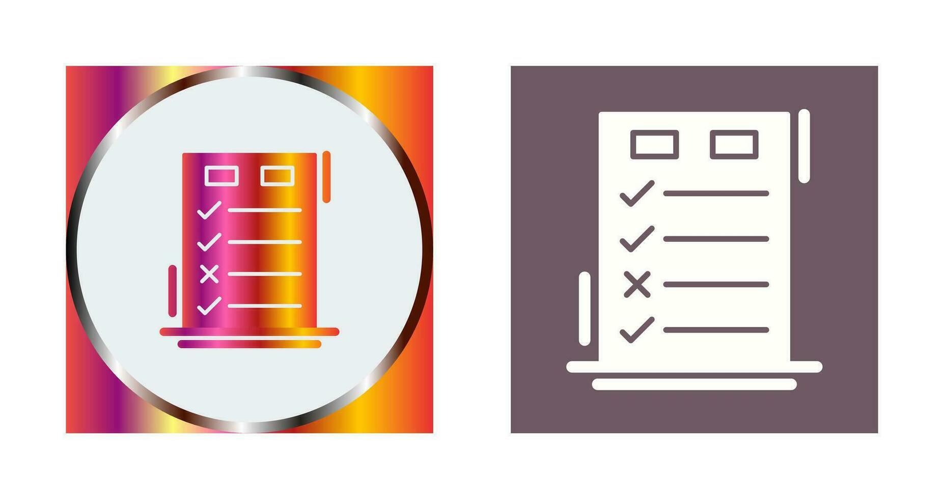 Today to Done CheckList Vector Icon