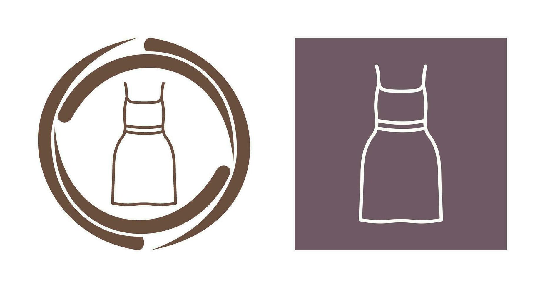 Cocktail Dress Vector Icon