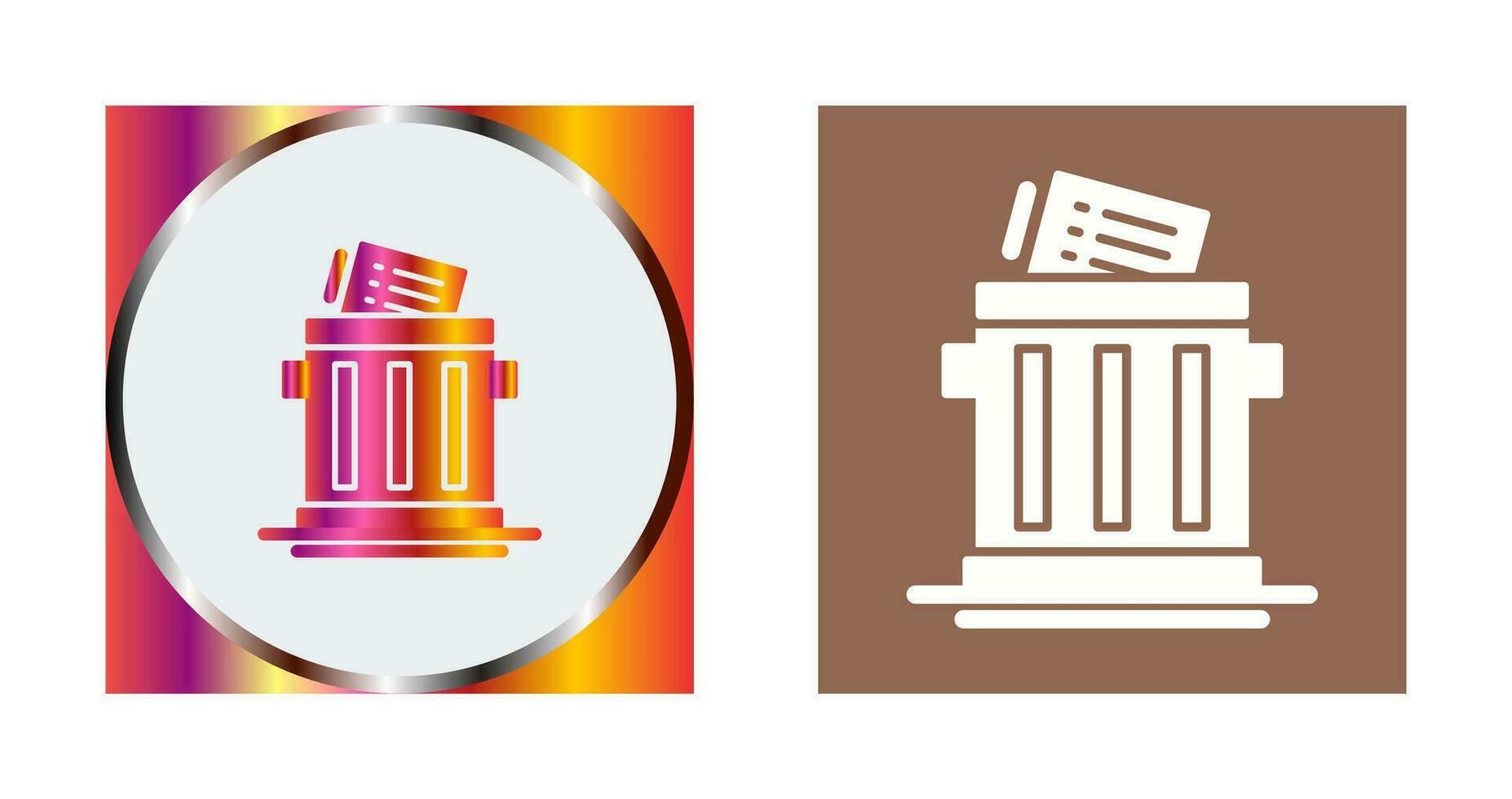 Trash List Vector Icon
