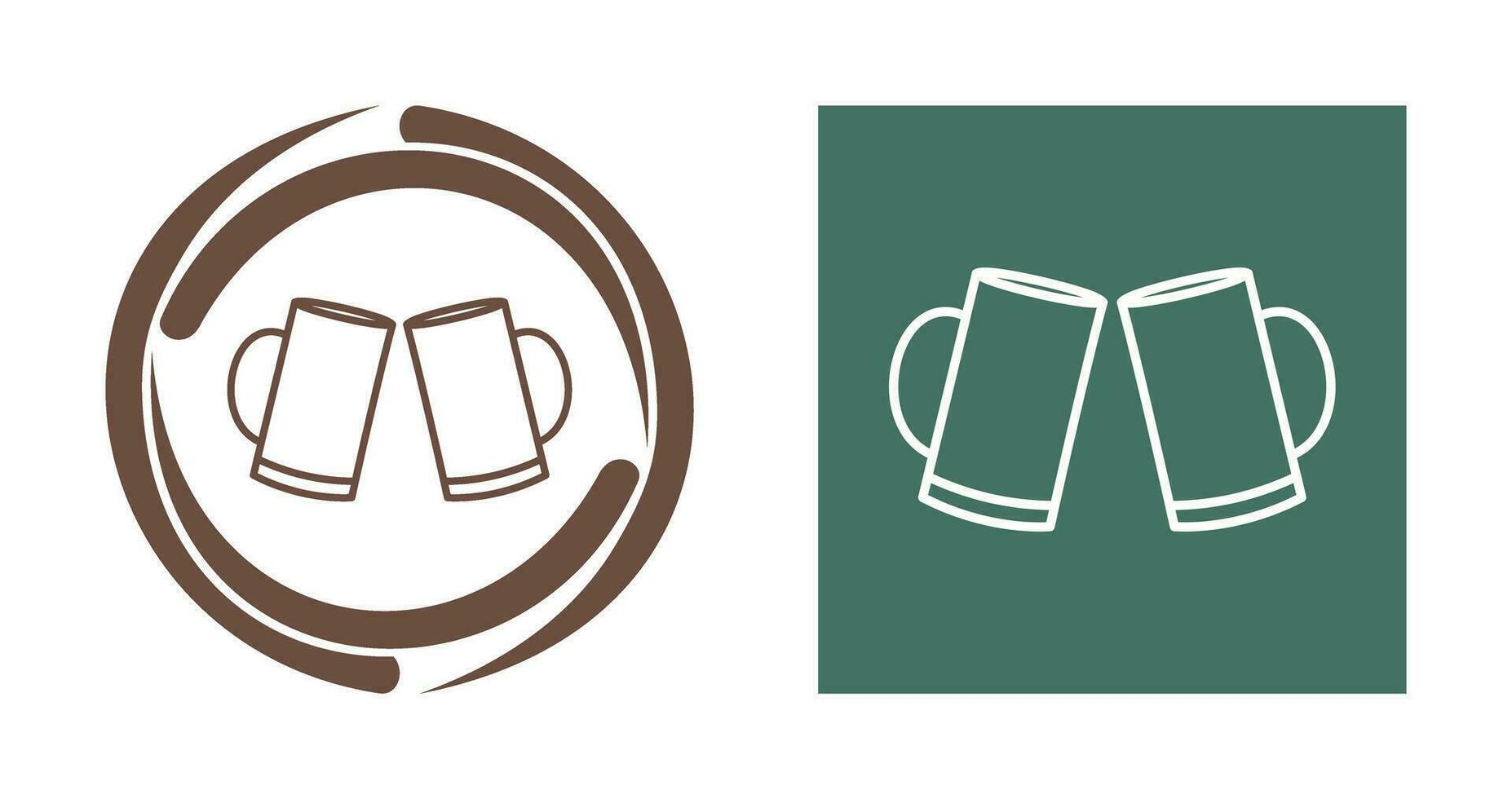 Beers Toasting Vector Icon