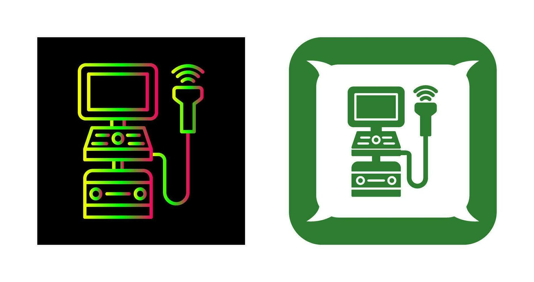 Ultrasound Machine Vector Icon