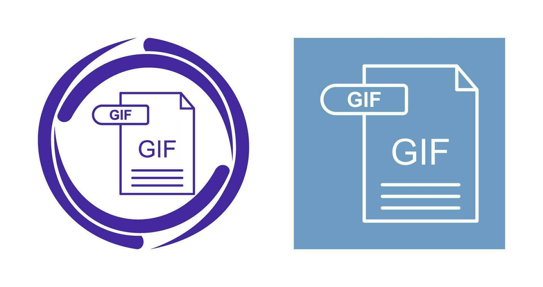 icono de vector de gif