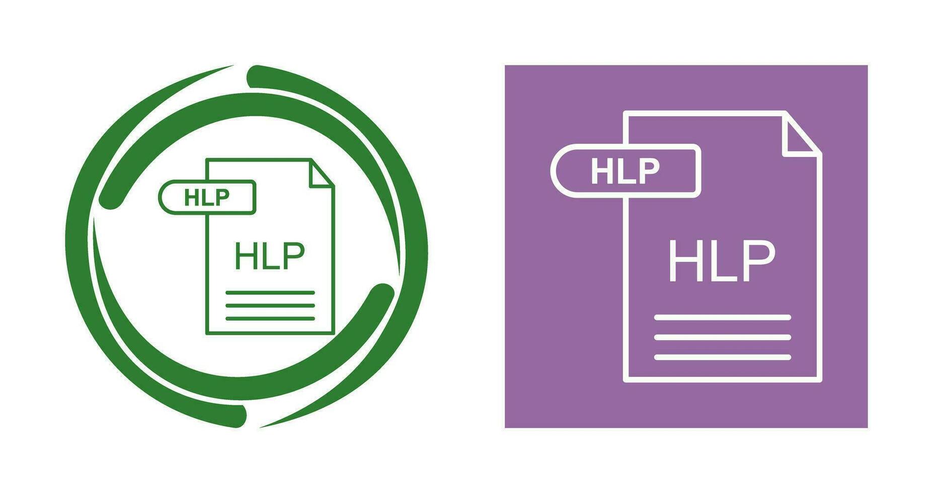 icono de vector de hlp