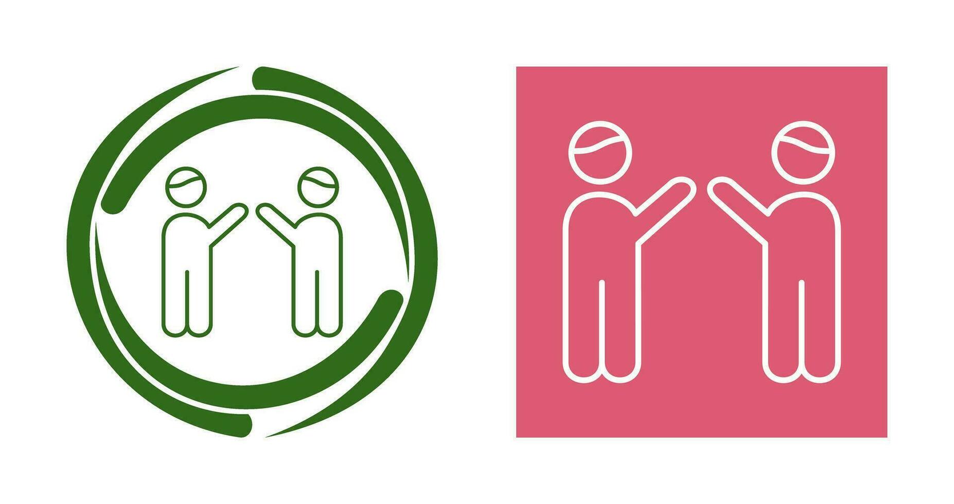Waing to people Vector Icon