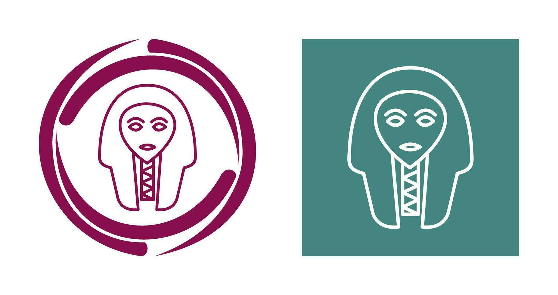 Egyptian Face Vector Icon