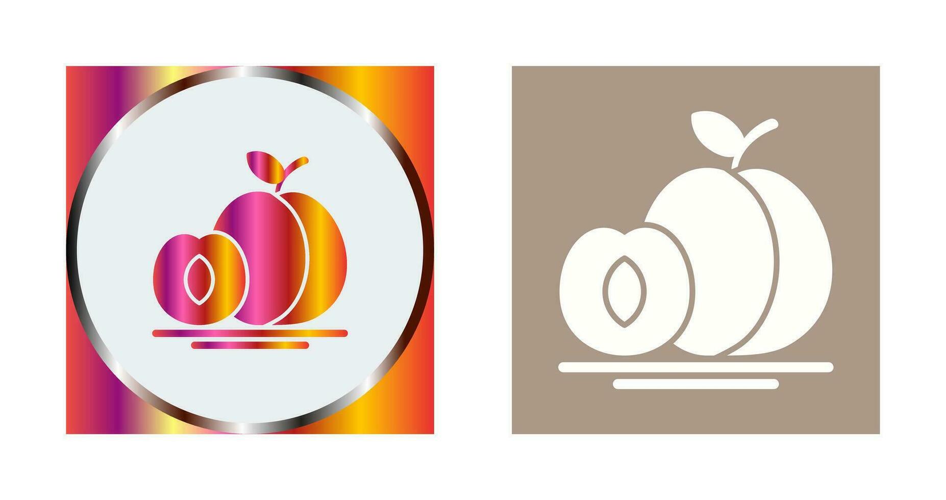 Apricot Vector Icon