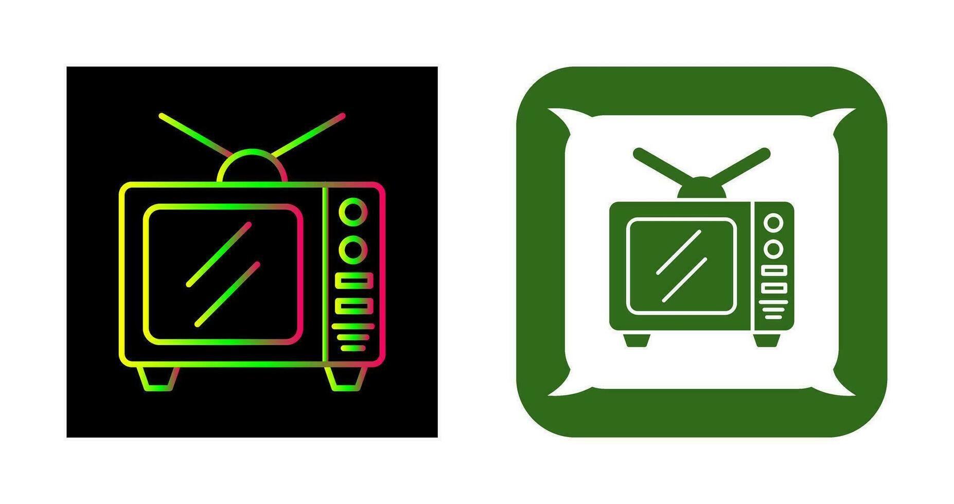 icono de vector de tv