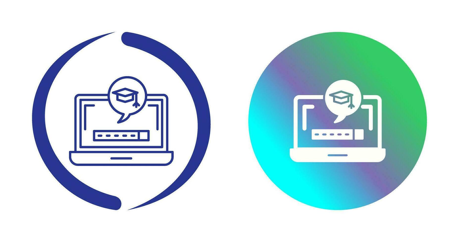 Digital Learning Vector Icon