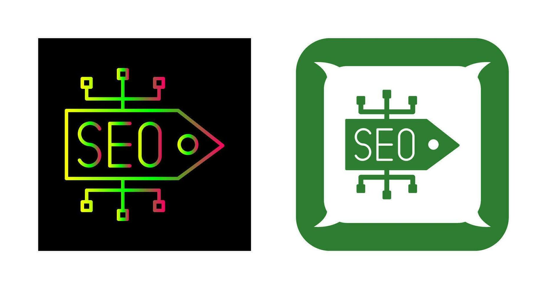 icono de vector de etiqueta seo