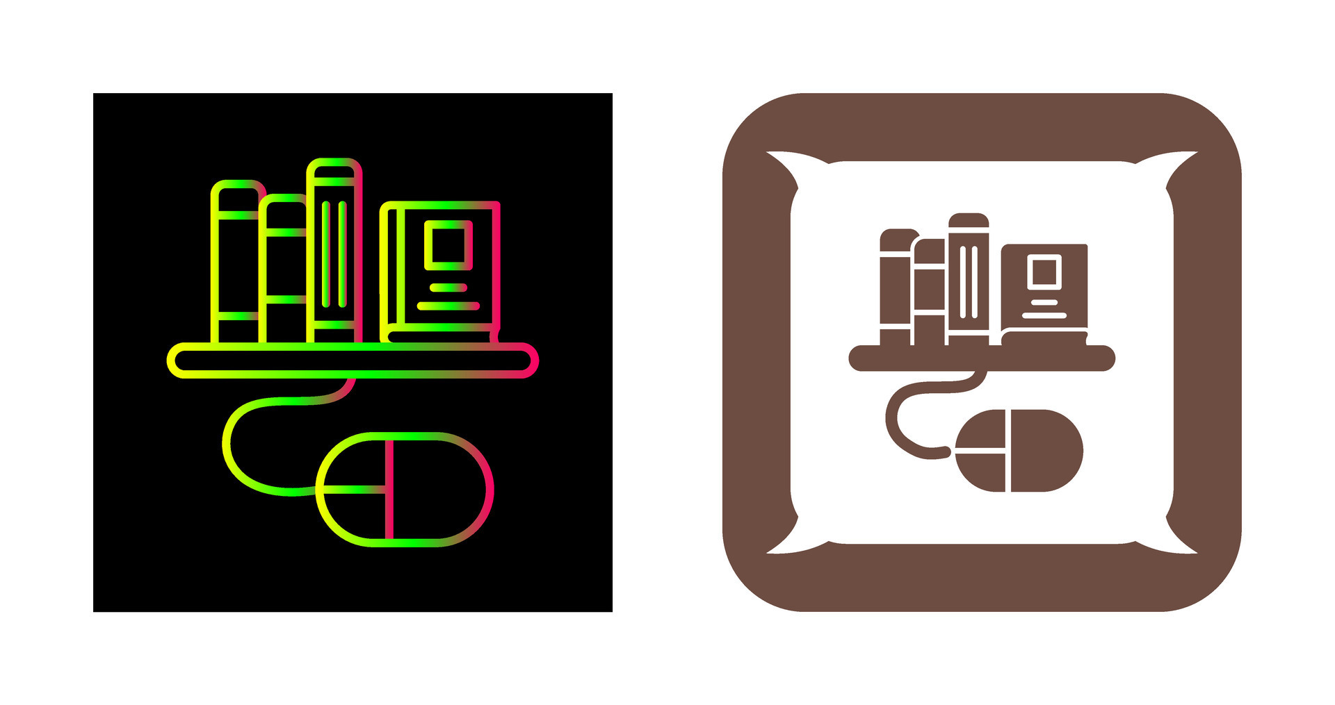 Digital Library Vector Icon 33995858 Vector Art at Vecteezy