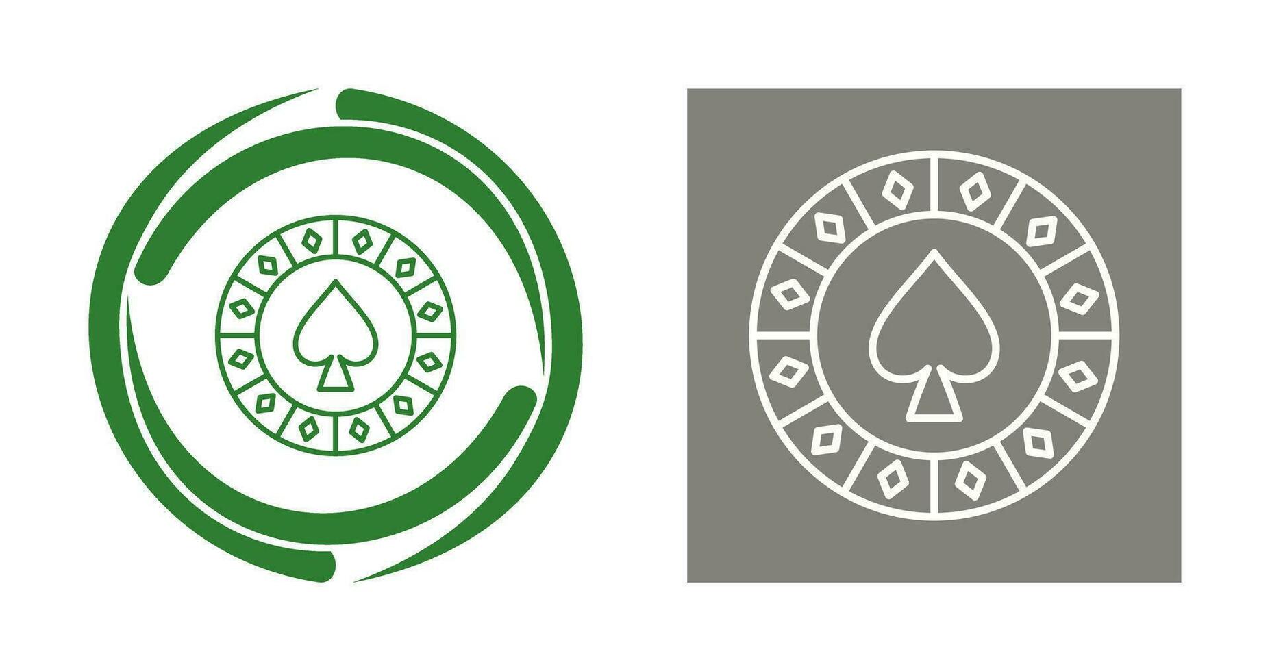 Spade Chip Vector Icon