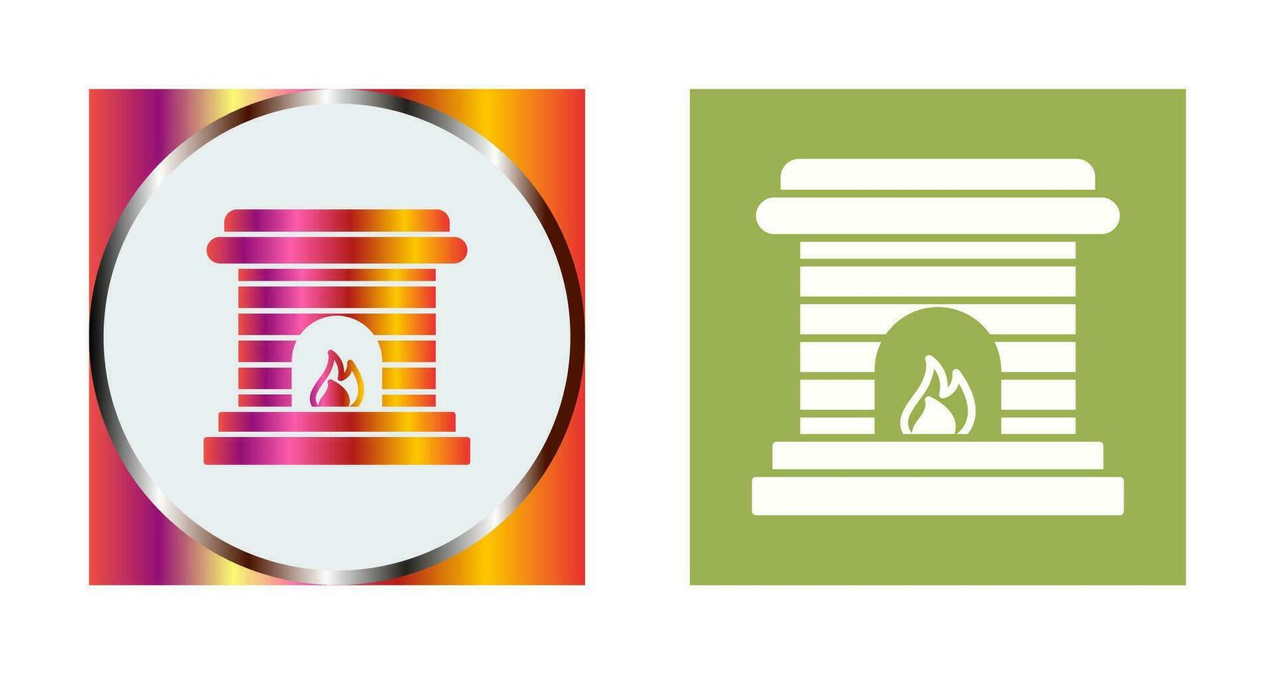 Fireplace Vector Icon